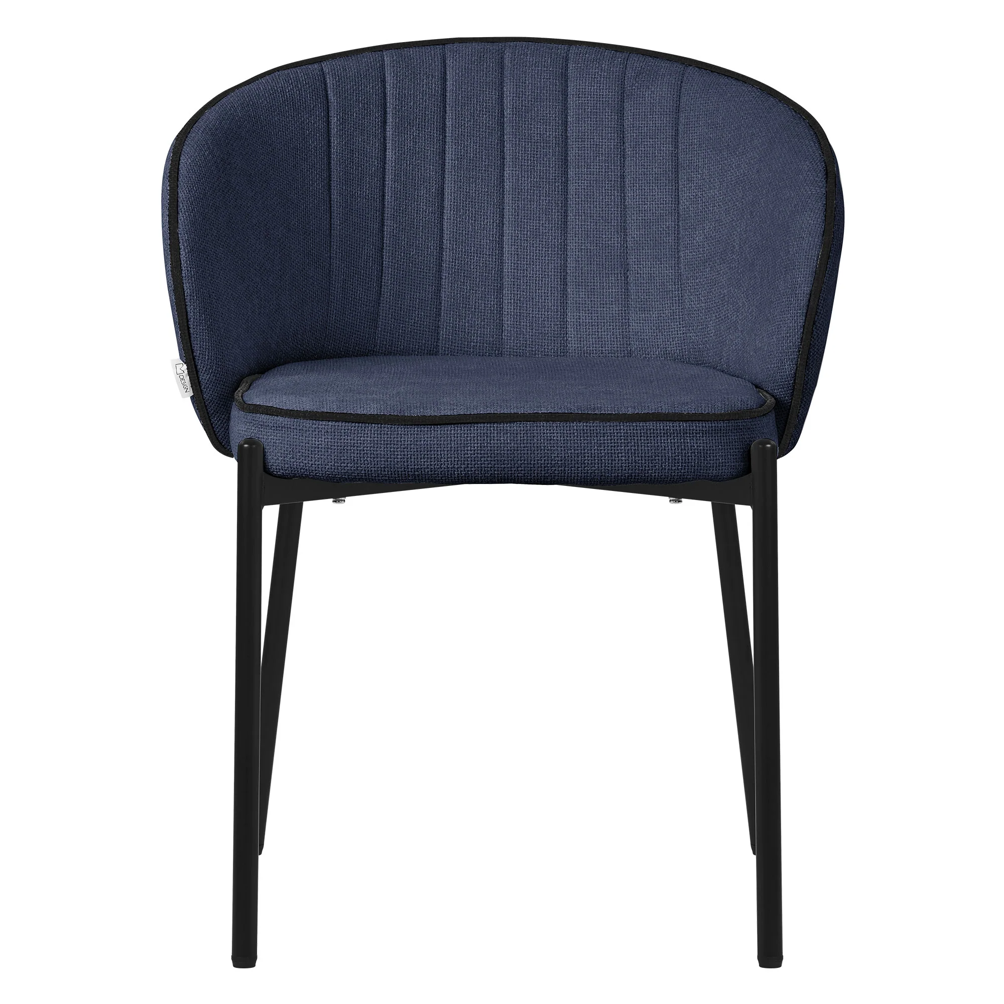 Esszimmerstühle Set mit Stoffbezug und Metallbeinen, ergonomische Rückenlehne - Image 73