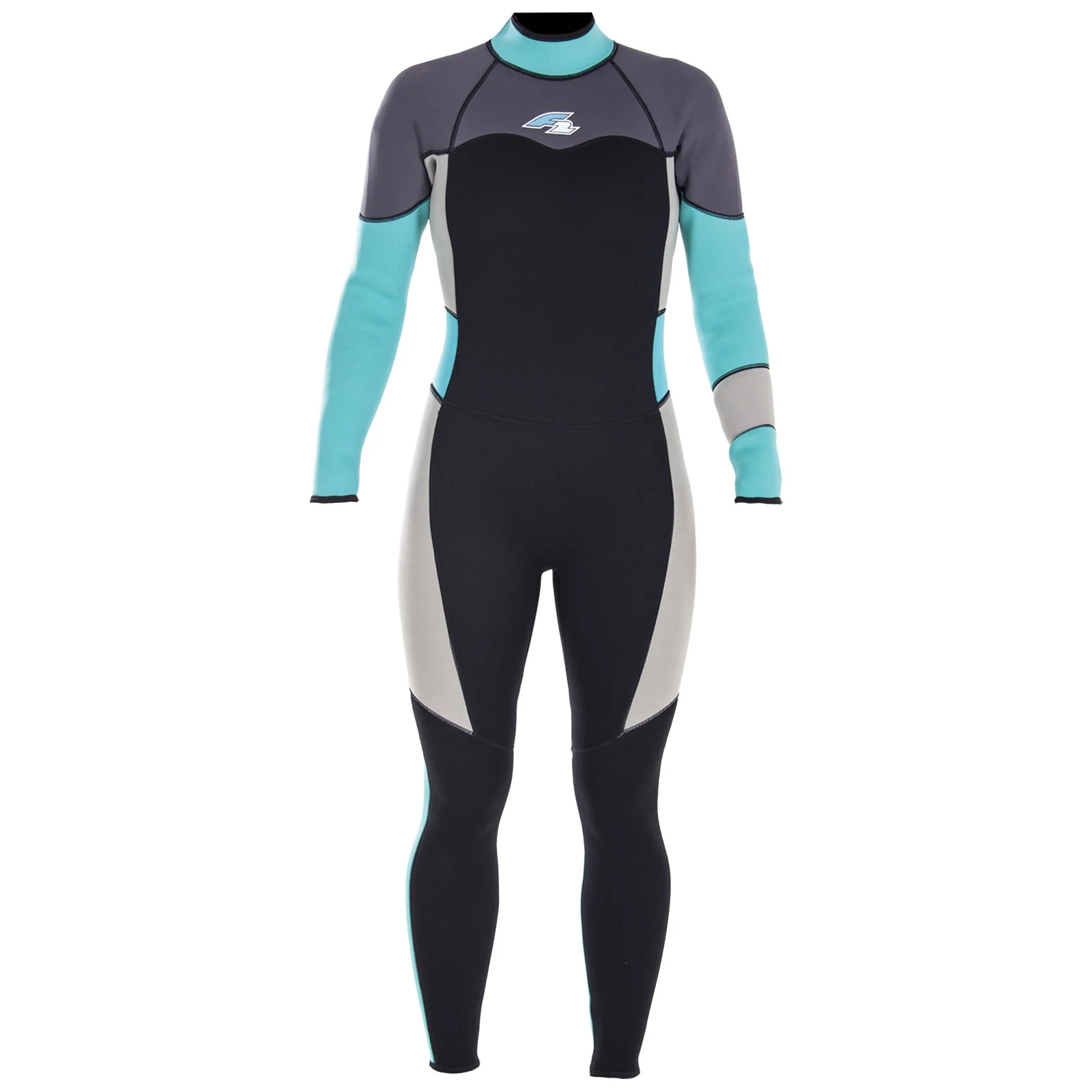 F2 Damen Neopren Anzug Gipsy - Full Suit 4/3 mm XS Türkis 2024/25 - Image 17