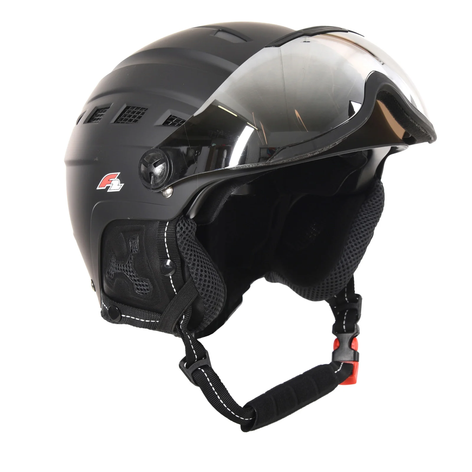 F2 Damen Snowboard Helm Helmet - Worldcup Team Girl S/M Schwarz