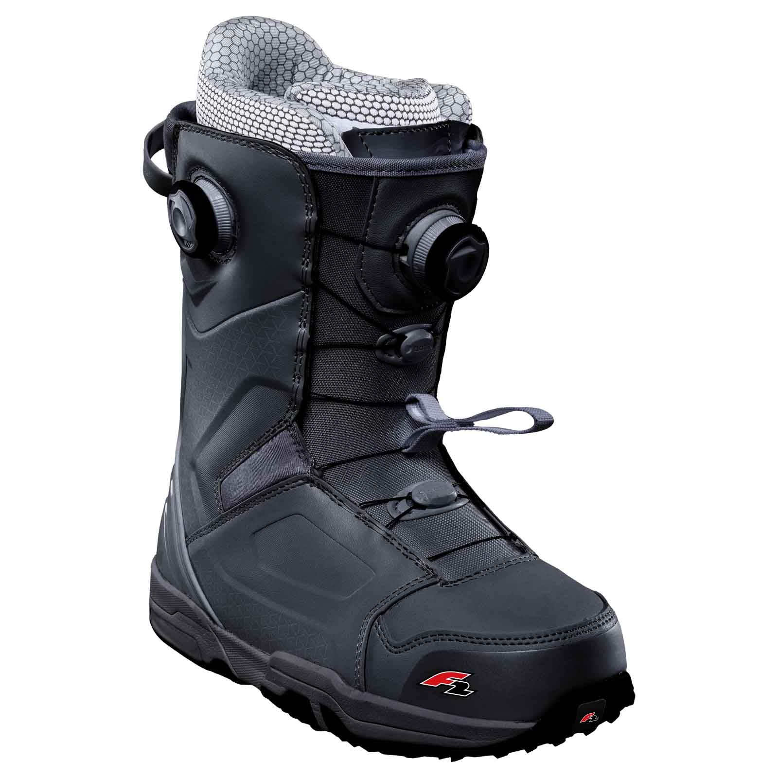 F2 Damen Snowboard Softboots Glam Double Atop  Gr. 37 (MP 23,5) Schwarz - Image 11