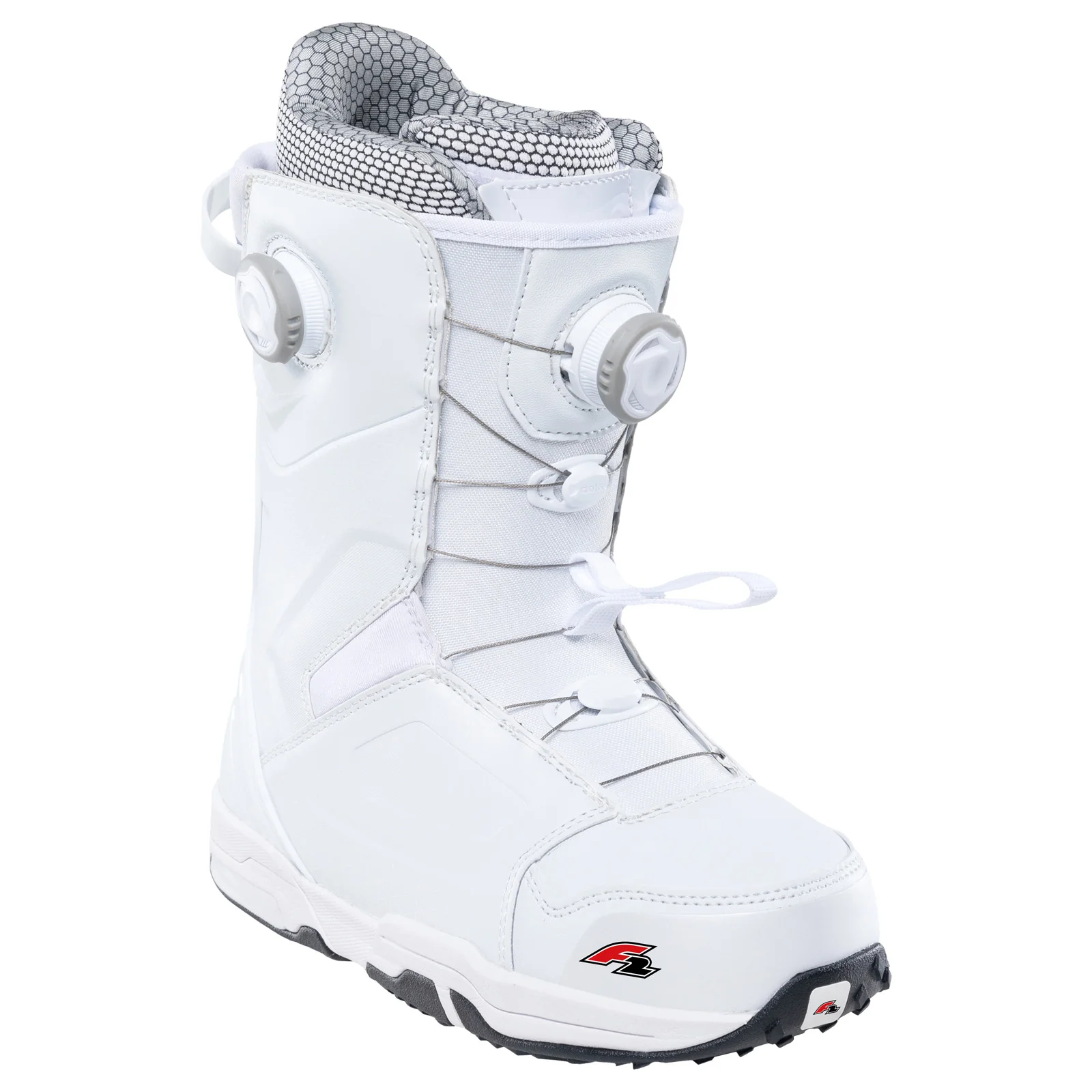 F2 Damen Snowboard Softboots Glam Double Atop  Gr. 39,5 (MP 25,5) Weiss - Image 11