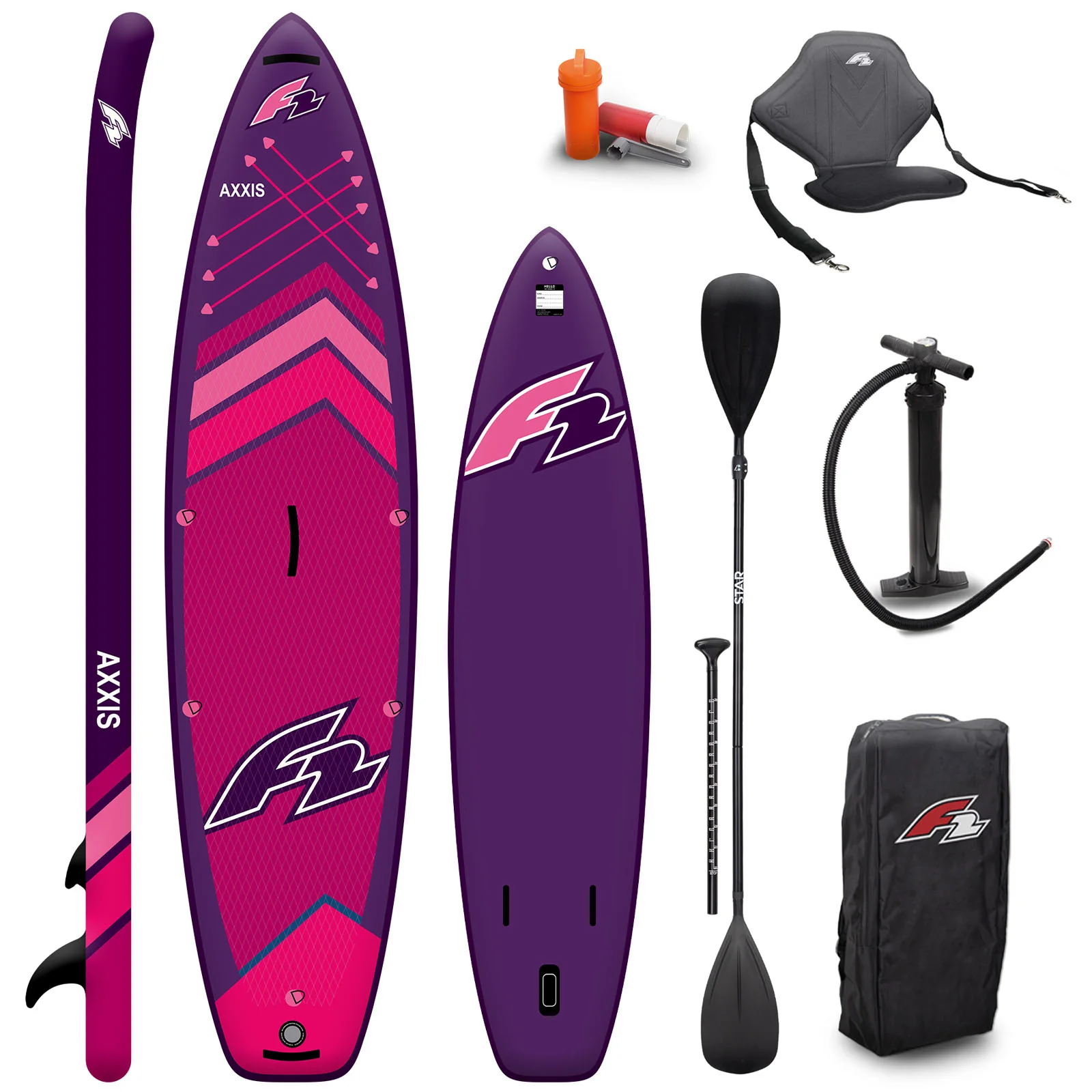 F2 Damen SUP Stand Up Paddle Board Axxis Limited Edition 11'6''  Lila