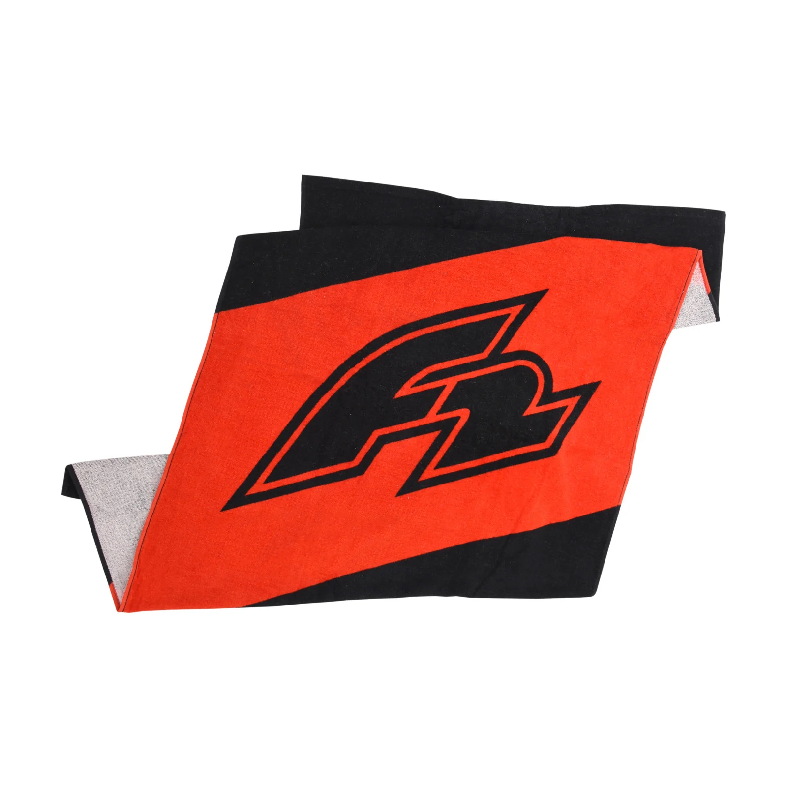 F2 Handtuch Beach Badetuch Logo Rot/Schwarz