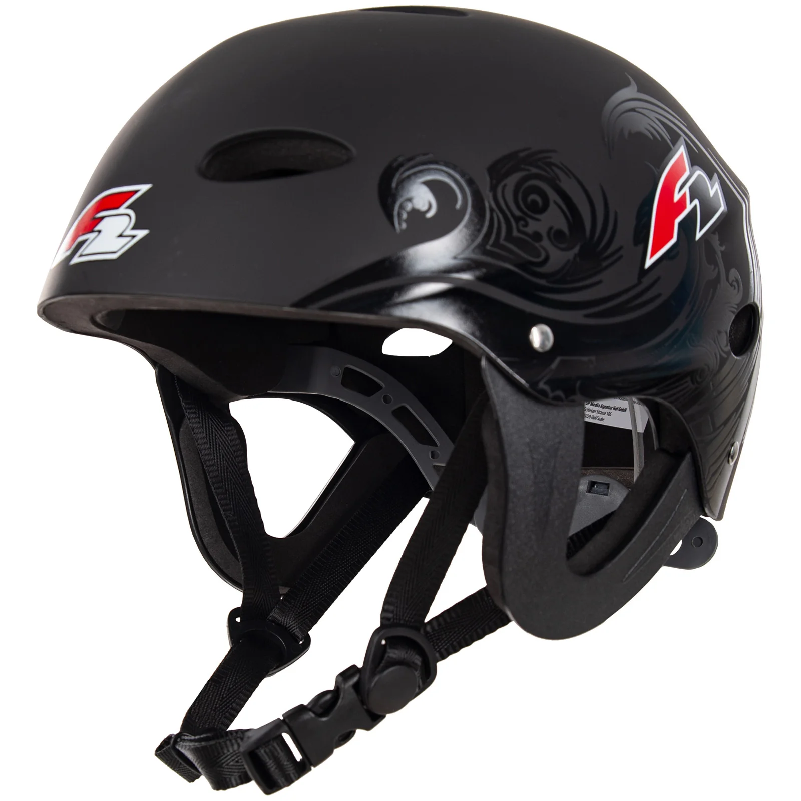 F2   Helm Wassersport Helm Slider  L/XL Schwarz