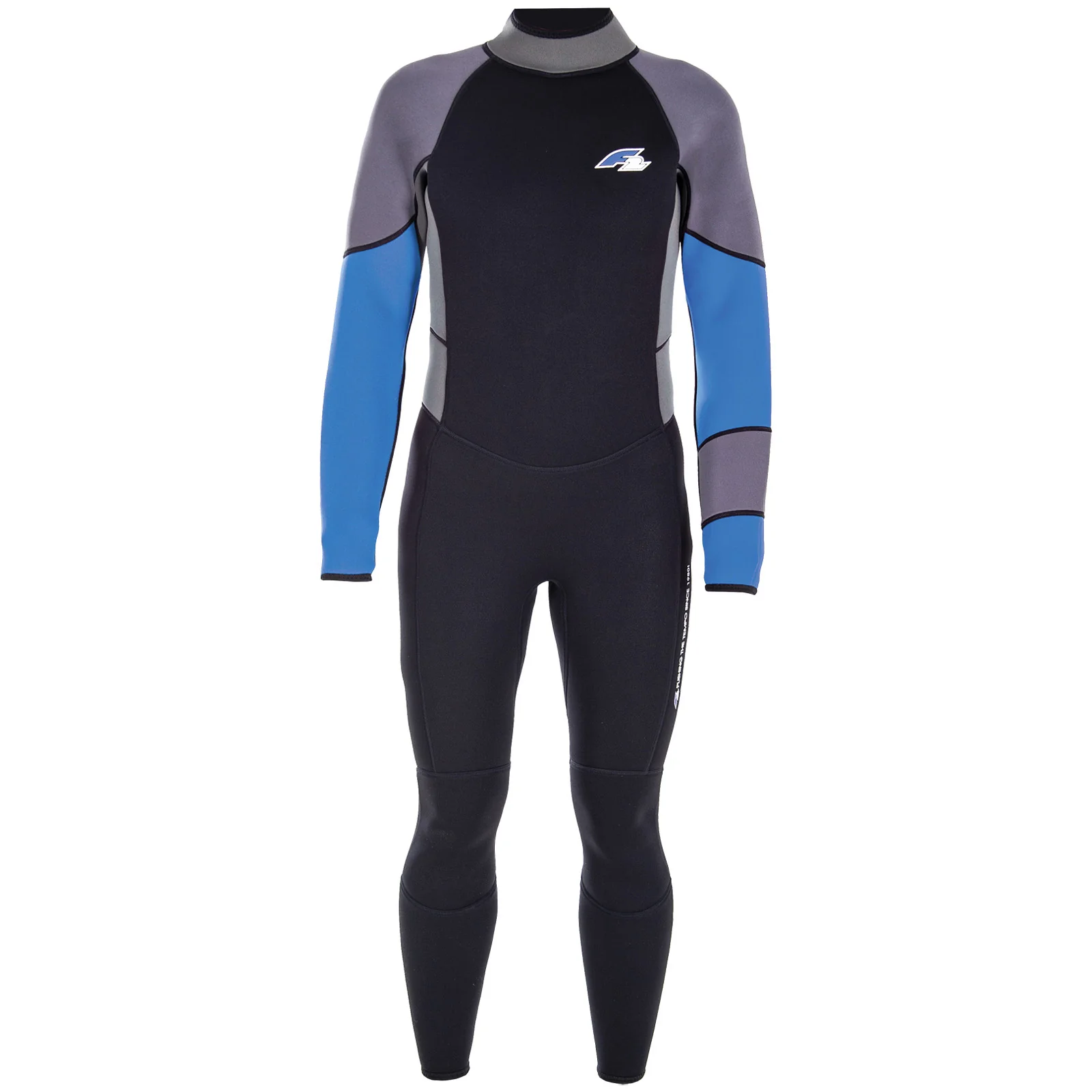 F2 Herren Neopren Anzug Rebel - Full Suit 4/3 mm XL Blau 2024/25 - Image 10