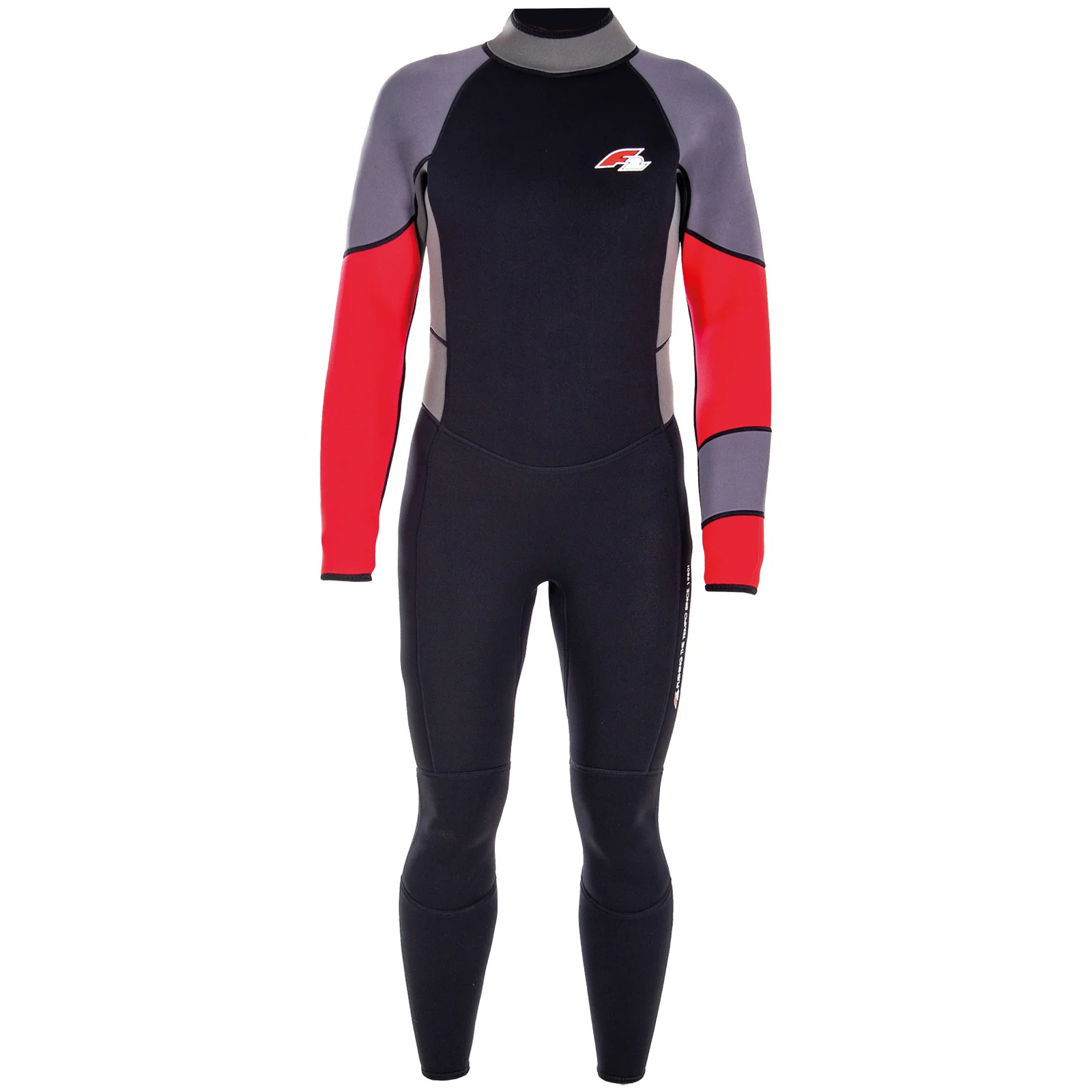 F2 Herren Neopren Anzug Rebel - Full Suit 4/3 mm XL Rot 2024/25 - Image 10