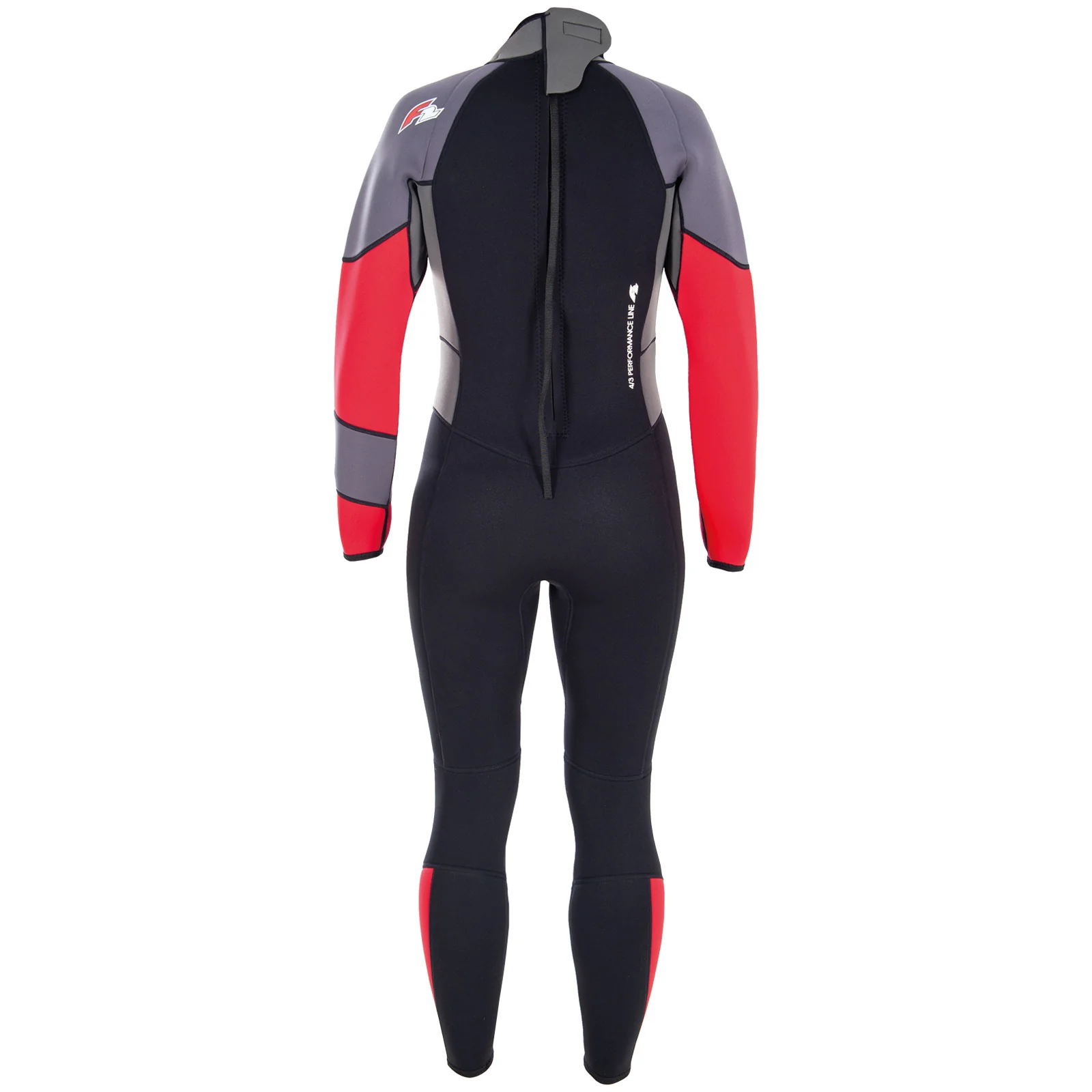 F2 Herren Neopren Anzug Rebel - Full Suit 4/3 mm XL Rot 2024/25 - Image 17