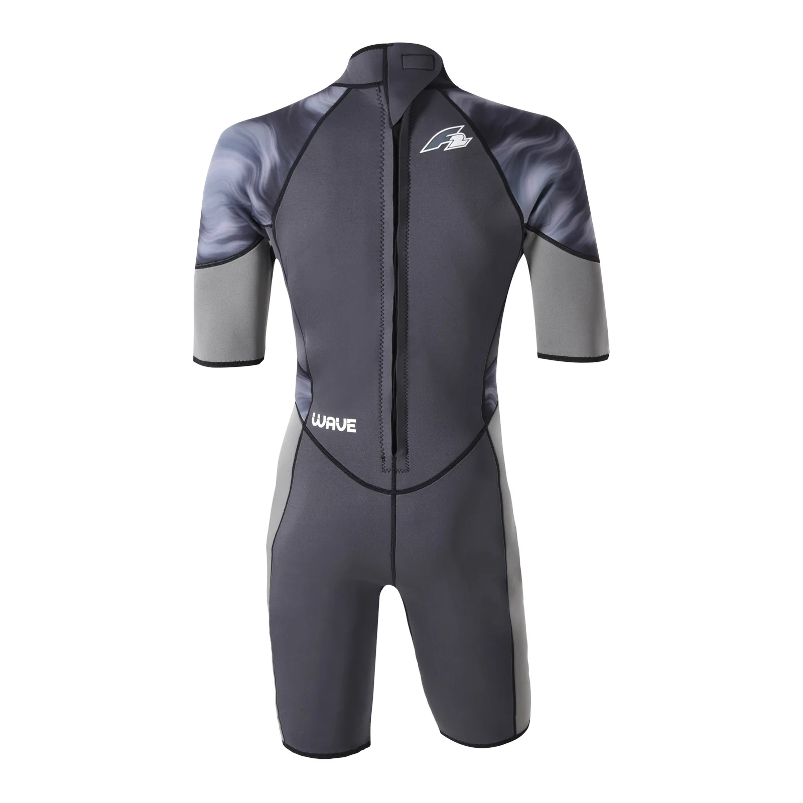 F2 Herren Neopren Anzug Wave Shorty 2,5 mm XS Anthrazit 2024/25 - Image 2