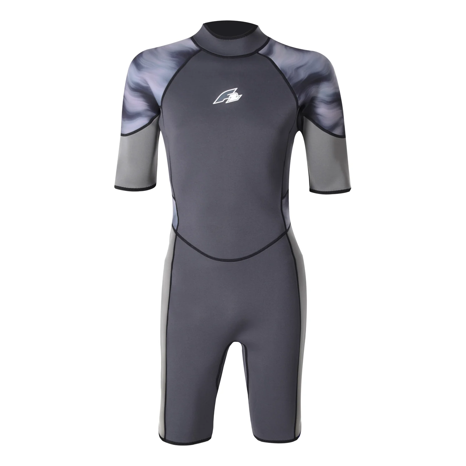 F2 Herren Neopren Anzug Wave Shorty 2,5 mm XS Anthrazit 2024/25 - Image 7