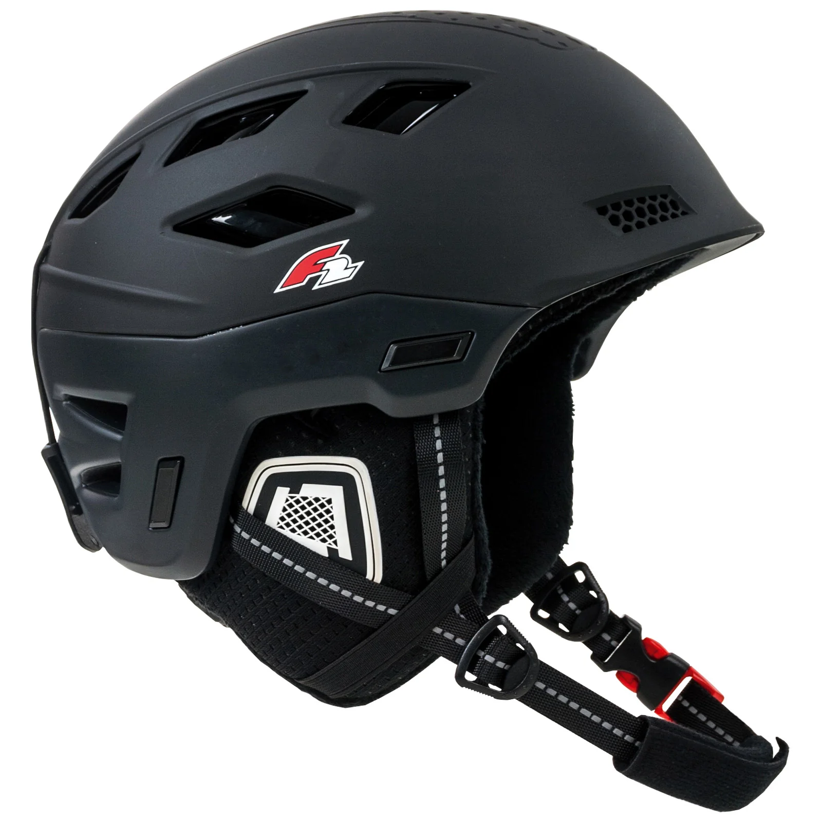 F2 Herren Snowboard Helm Helmet - Worldcup Race  L Schwarz - Image 3