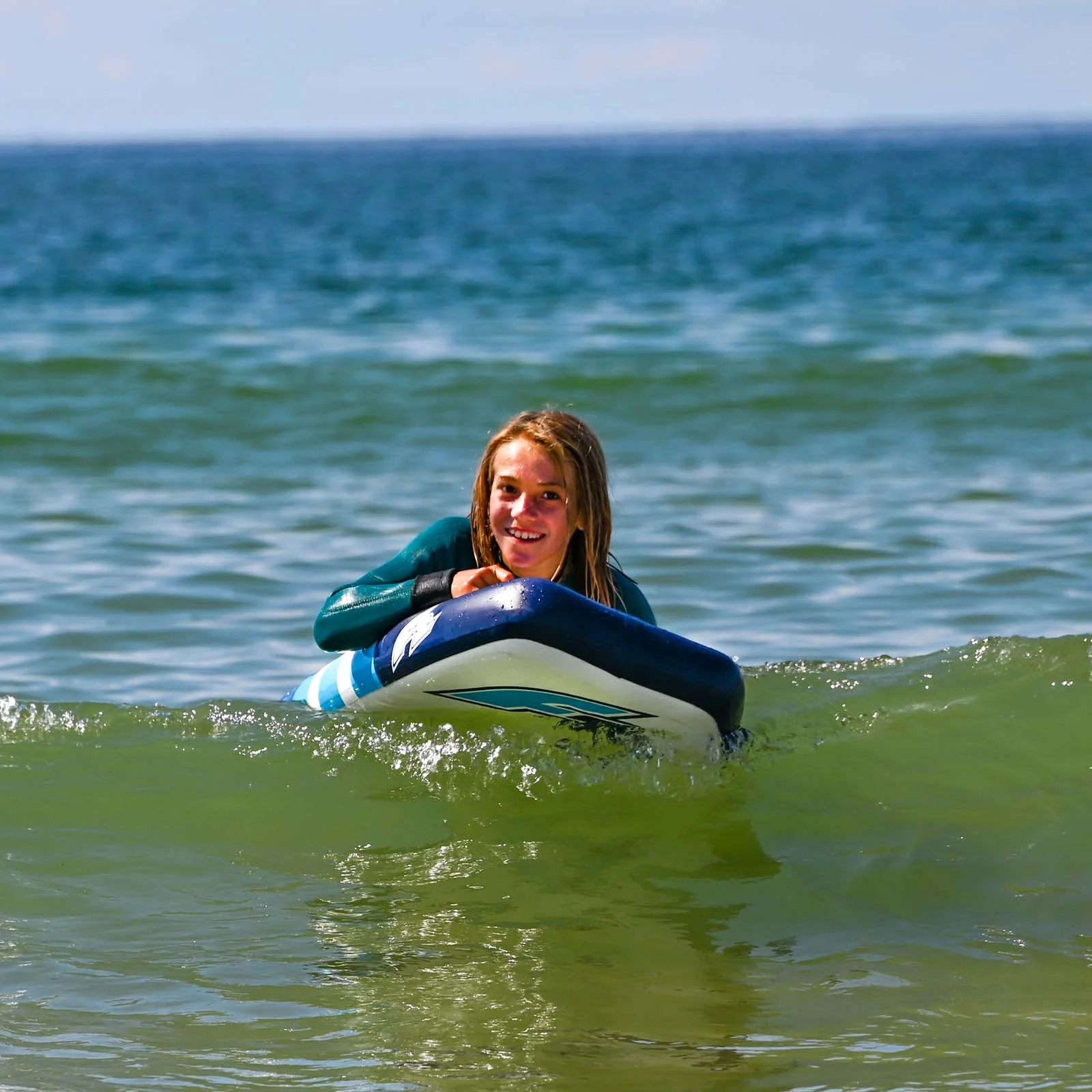F2 Inflatable Body Board Boogie Board Air 3,7 Blau - Image 3