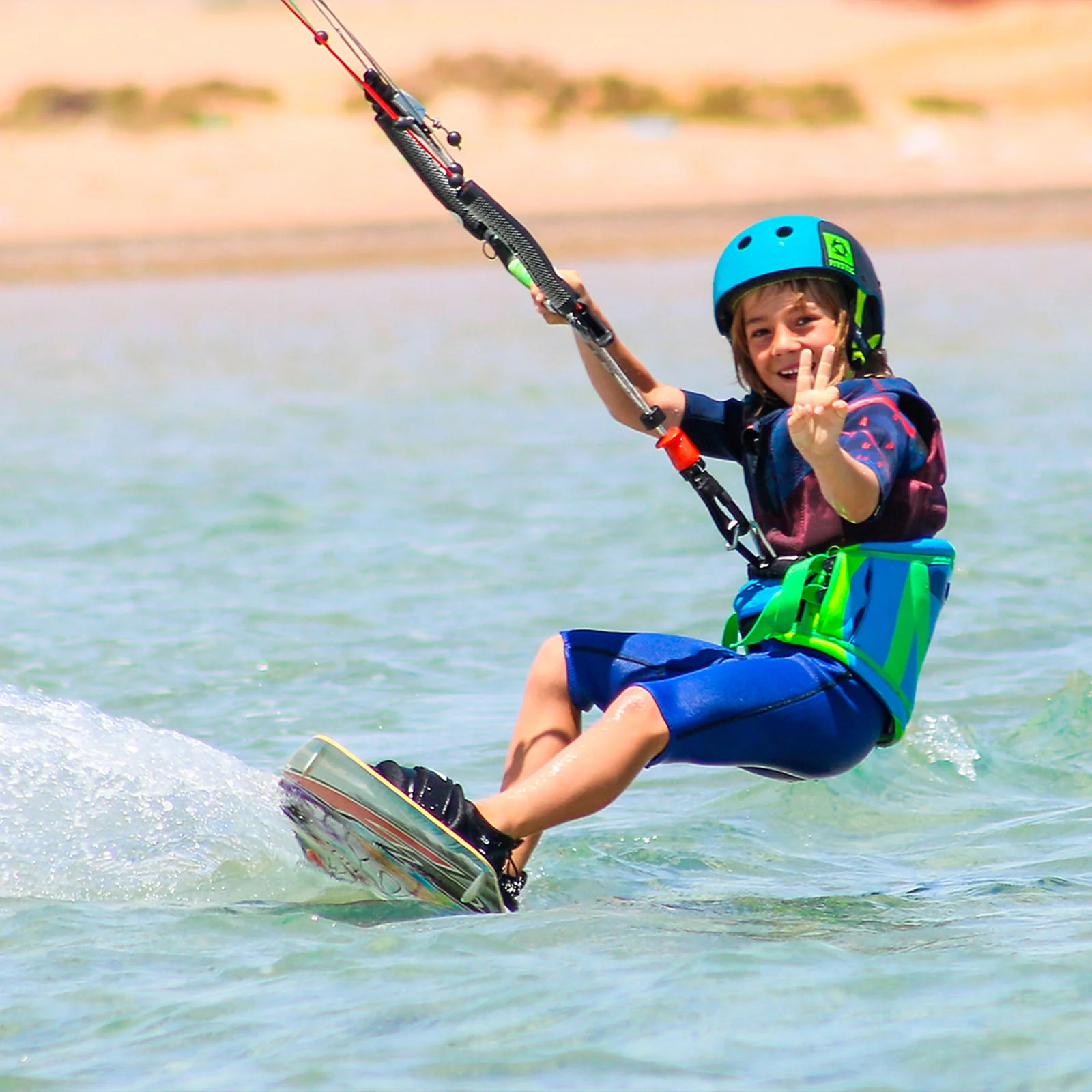 F2 Junior Kiteboard  … See You… Wood 129 cm Multicolor - Image 4