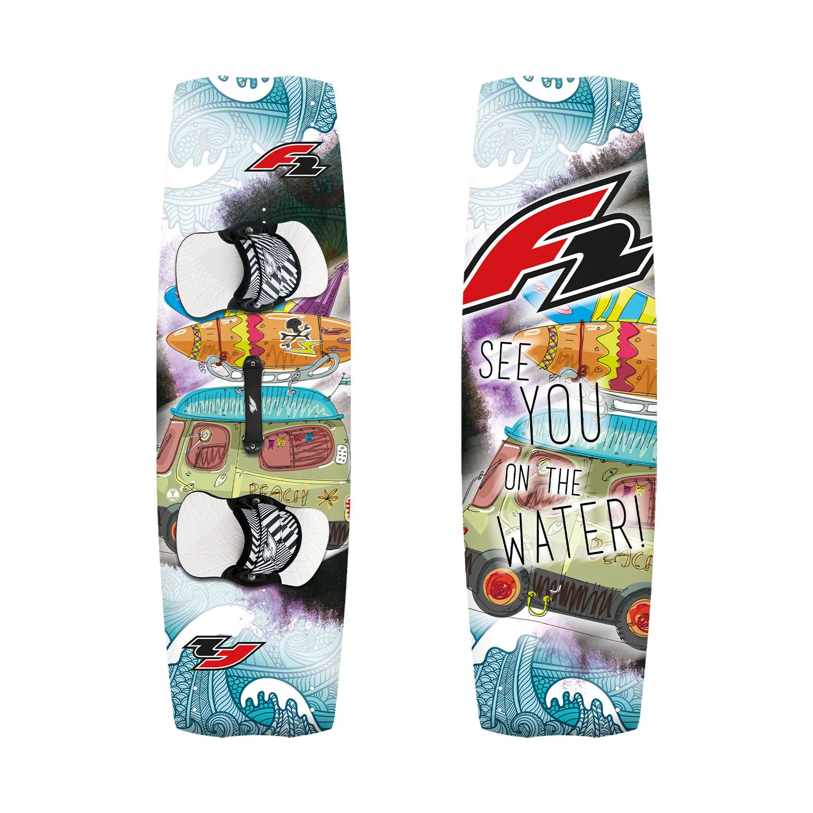 F2 Junior Kiteboard  … See You… Wood 129 cm Multicolor - Image 9