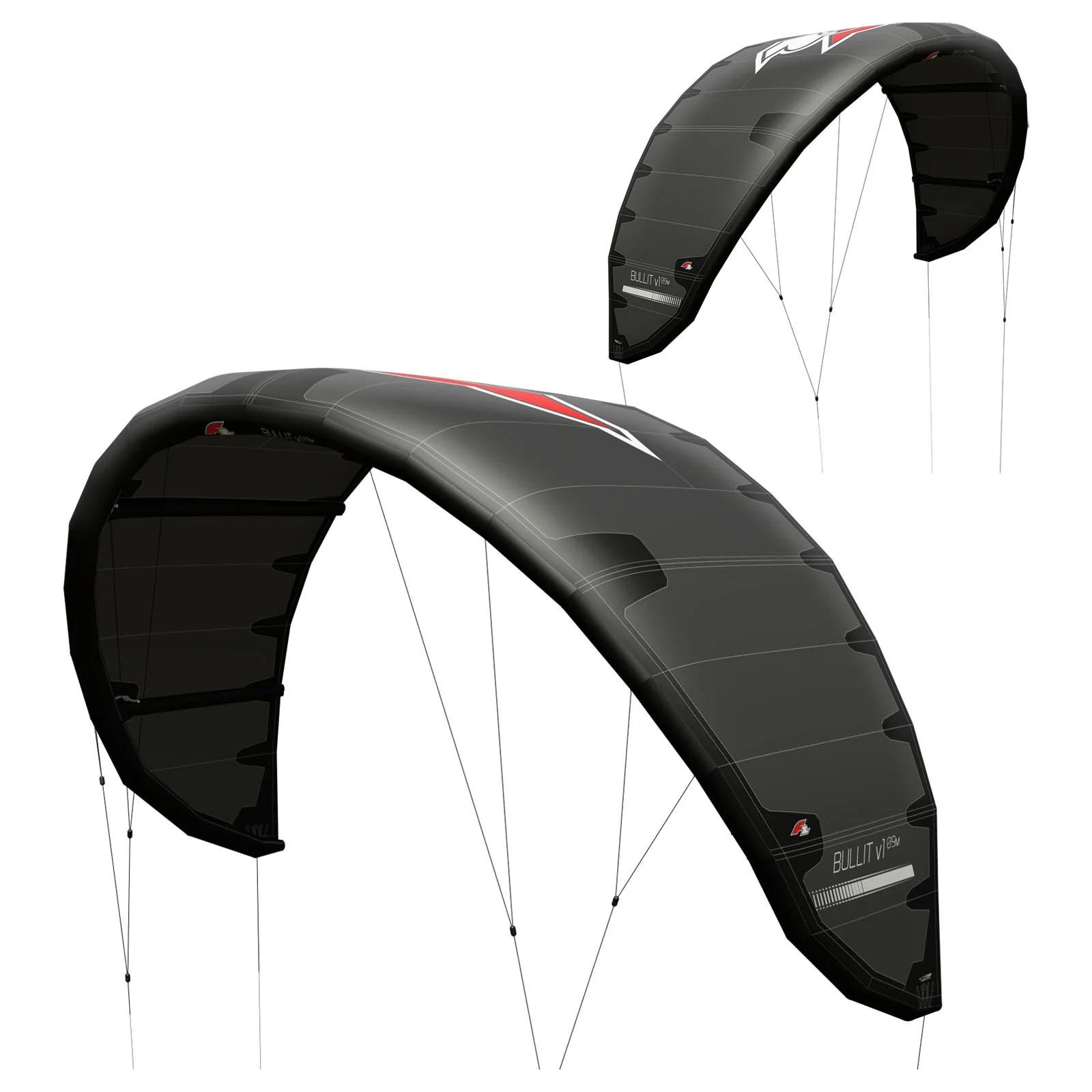 F2  Kite Bullit  15 qm Schwarz - Image 7