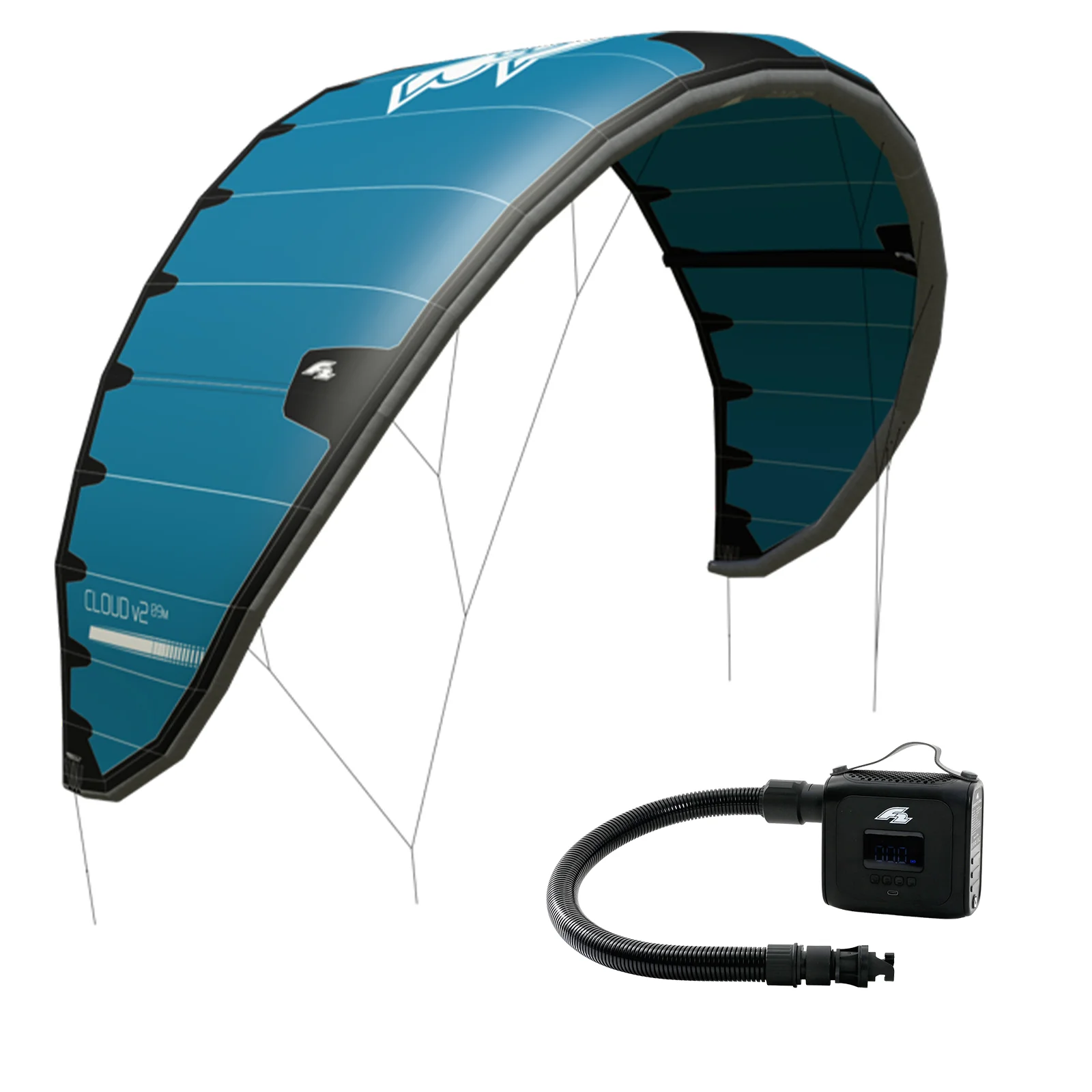 F2  Kite Cloud mit E-Pumpe Zetta 12qm Blau - Image 31