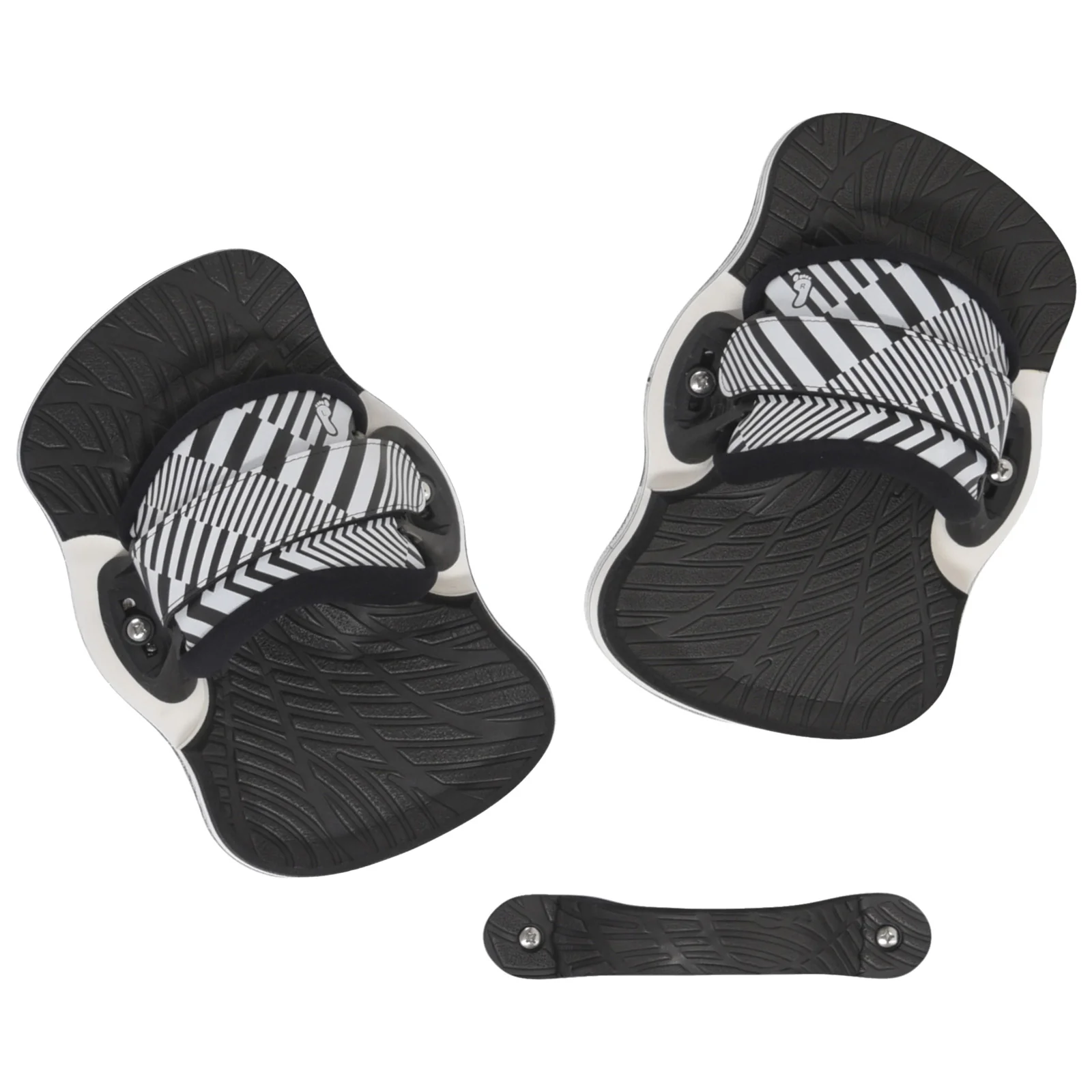 F2  Kiteboard Bindung BINDING BASIC Kitesurf S/M  Schwarz/Weiss