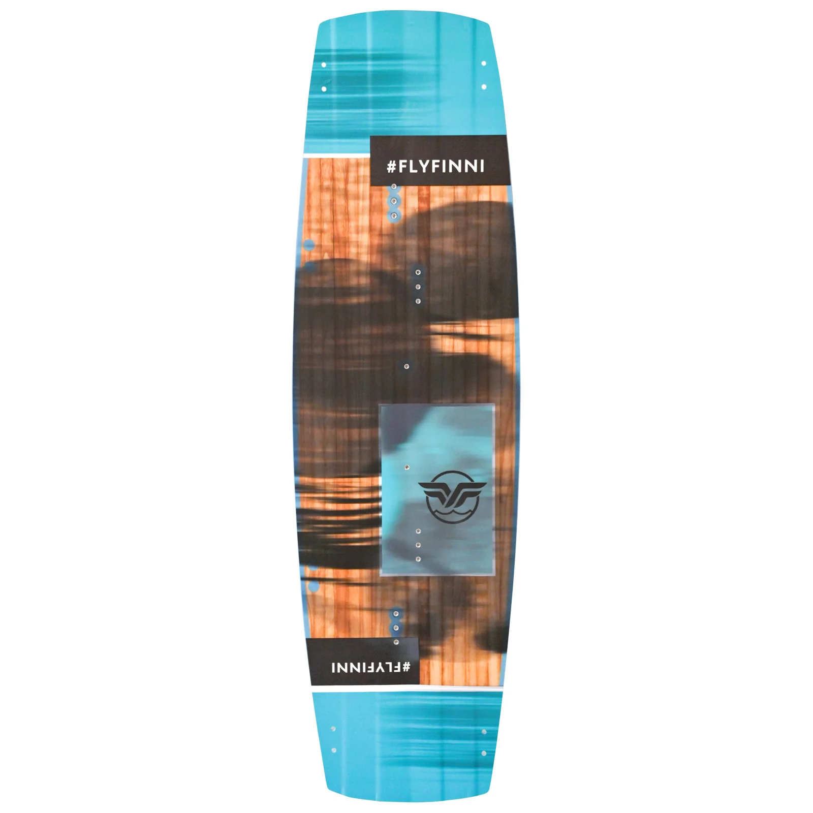F2  Kiteboard Finn Flügel Promodel Wood Komplett 132cm Türkis - Image 5