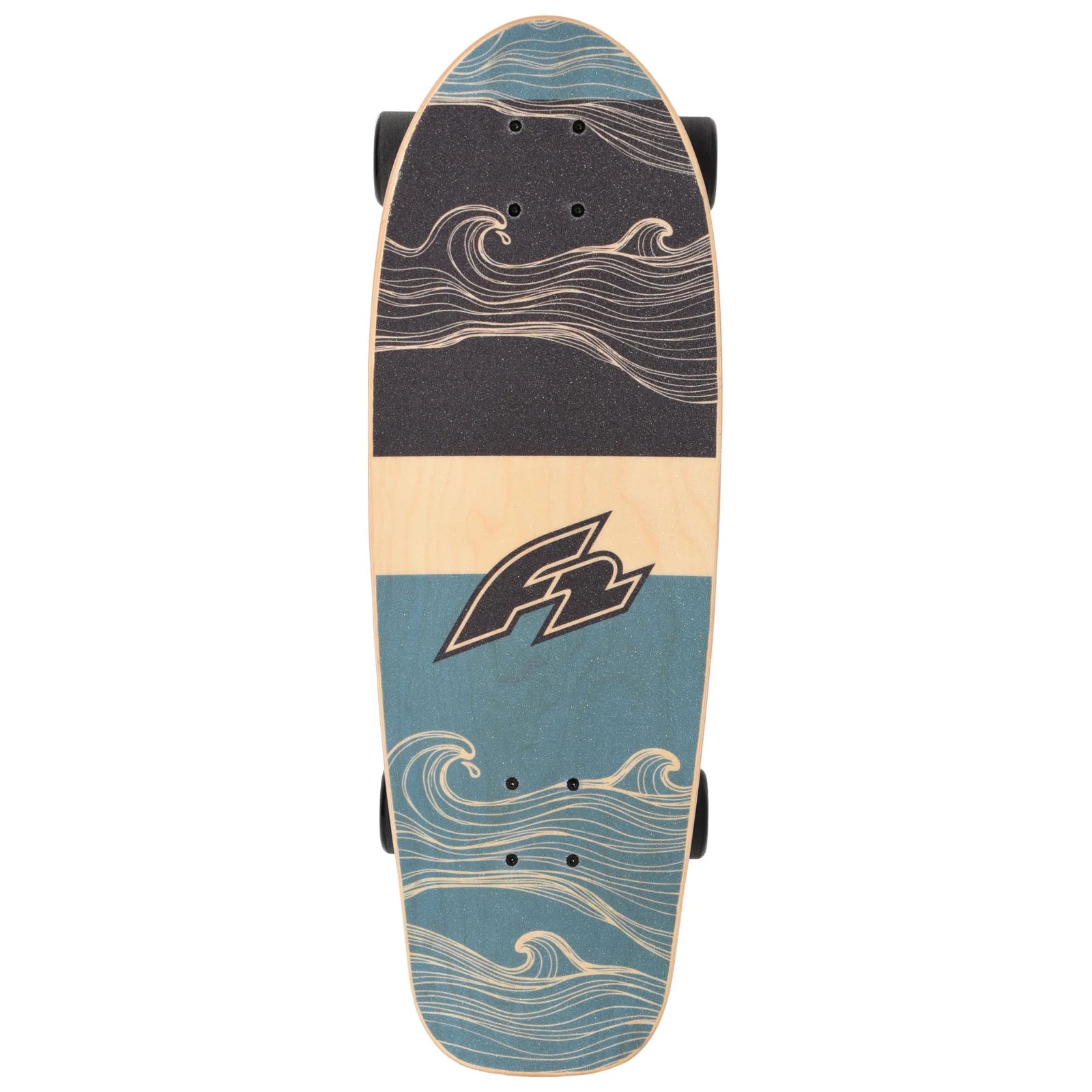 F2   Komplett Board Carving Board Skateboard Skate Board 9,25" Blau 2024/25 - Image 3
