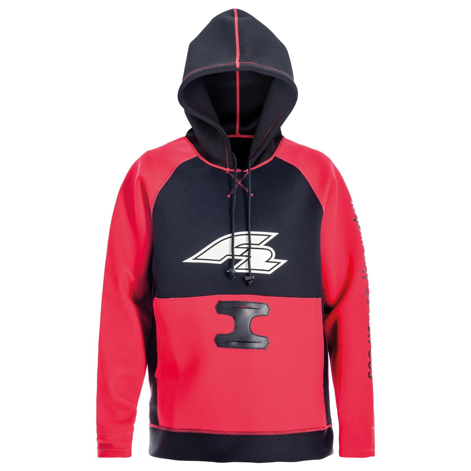 F2 Neopren Oberteil Kite Hoodie 4/3mm L Rot 2024/25