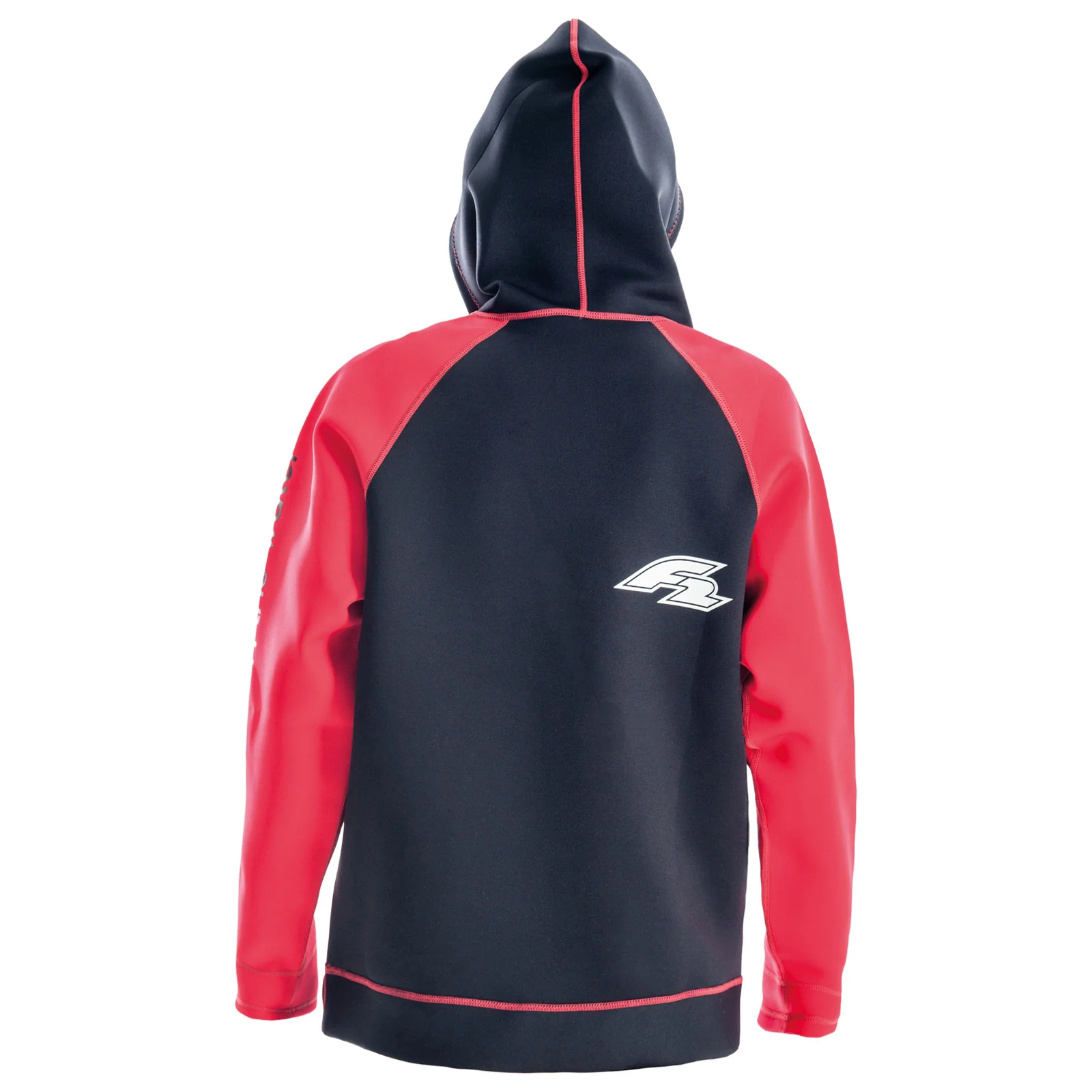 F2 Neopren Oberteil Kite Hoodie 4/3mm L Rot 2024/25 - Image 4