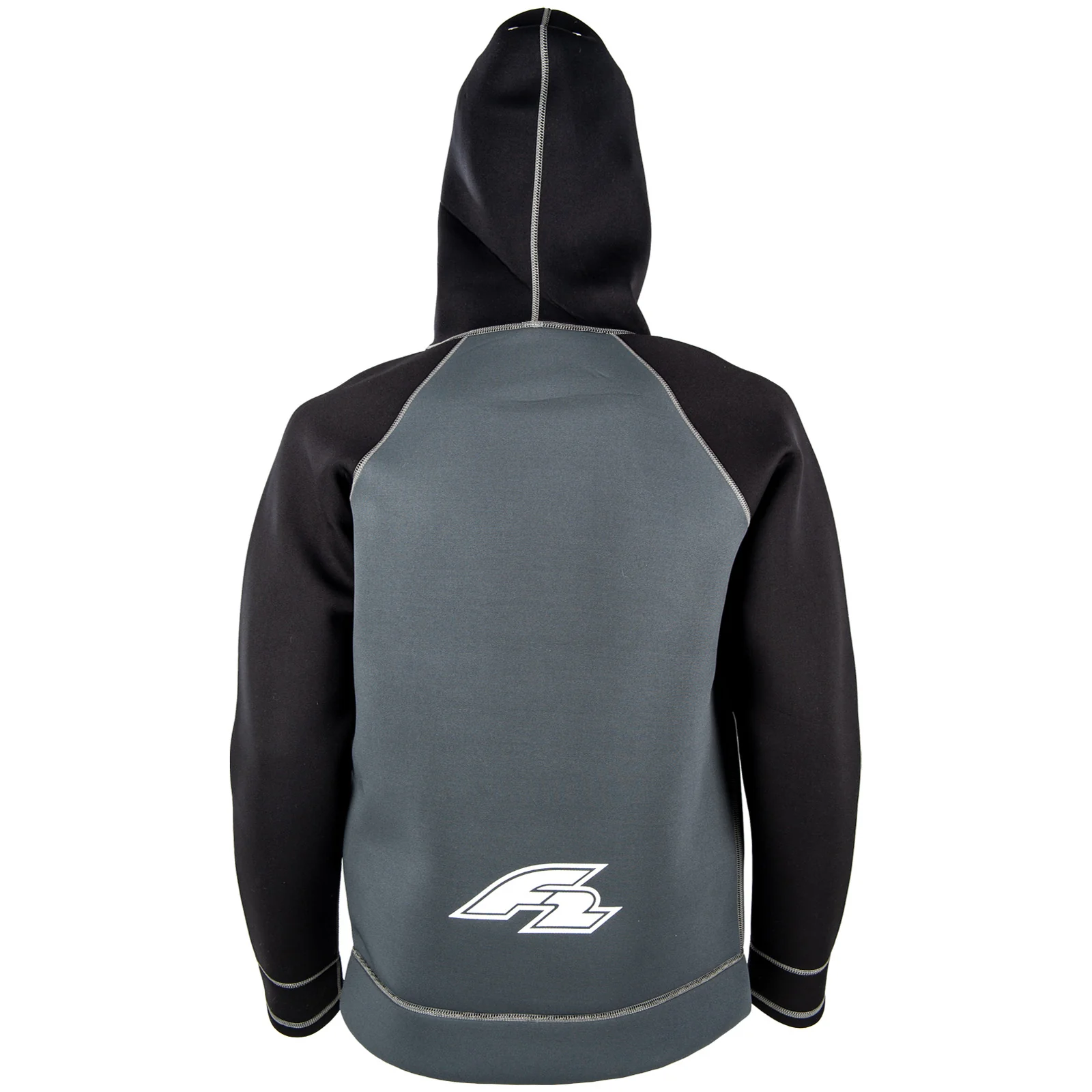 F2   Neopren Oberteil Kite Hoodie 4/3mm XXL Schwarz 2024/25 - Image 8