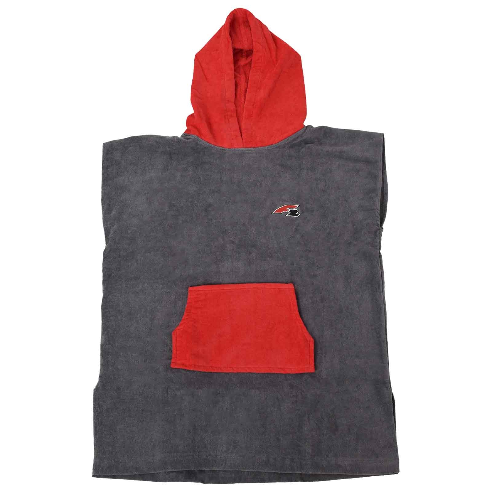 F2 Poncho "After Session Poncho" L/XL Grau
