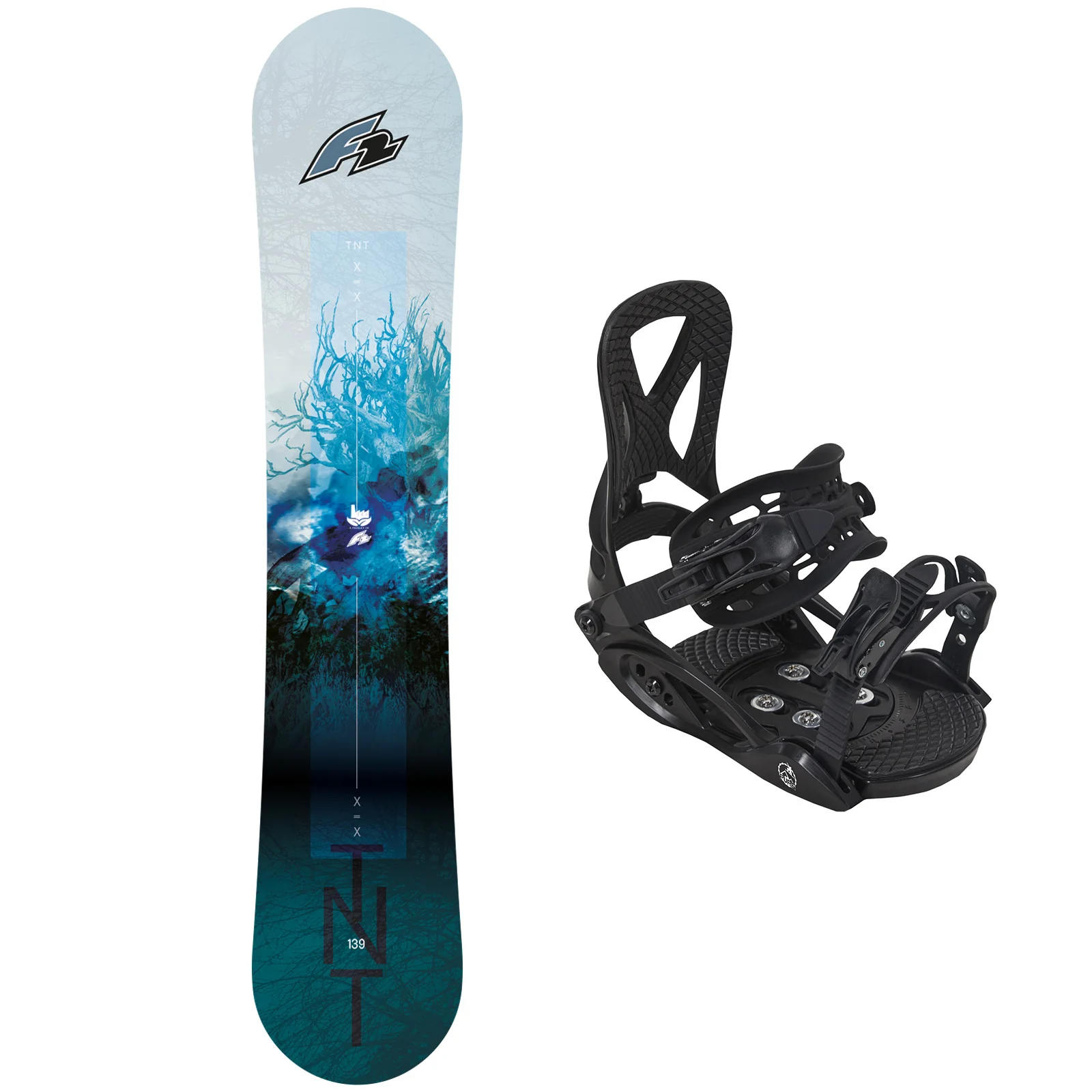 F2 Set Junior Snowboard TNT 125cm mit Eco Pure Bindung S - Image 26