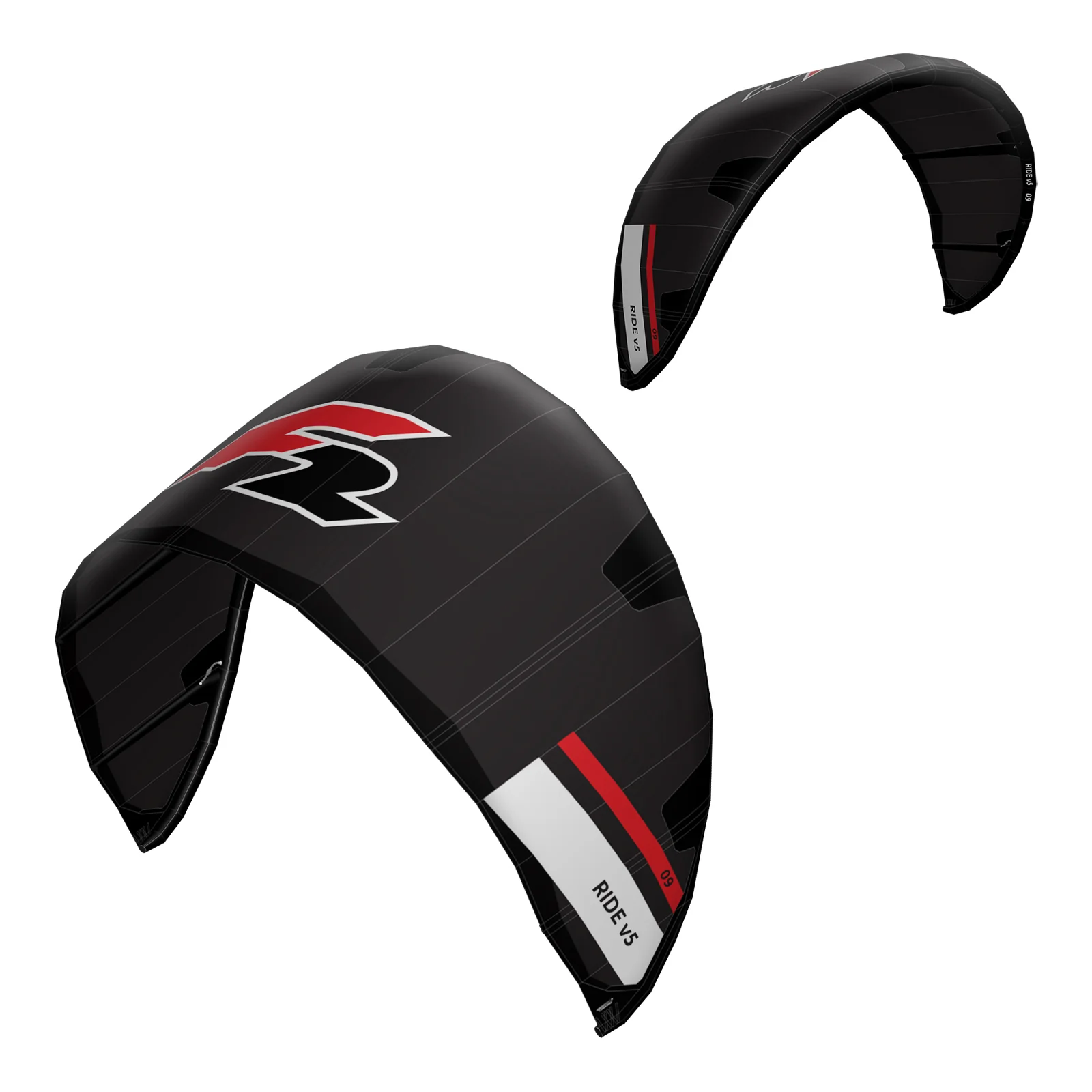 F2 Set Kite Ride V5 5qm + Kiteboard Ride White Icon 133cm + Control Bar  46cm - Image 17