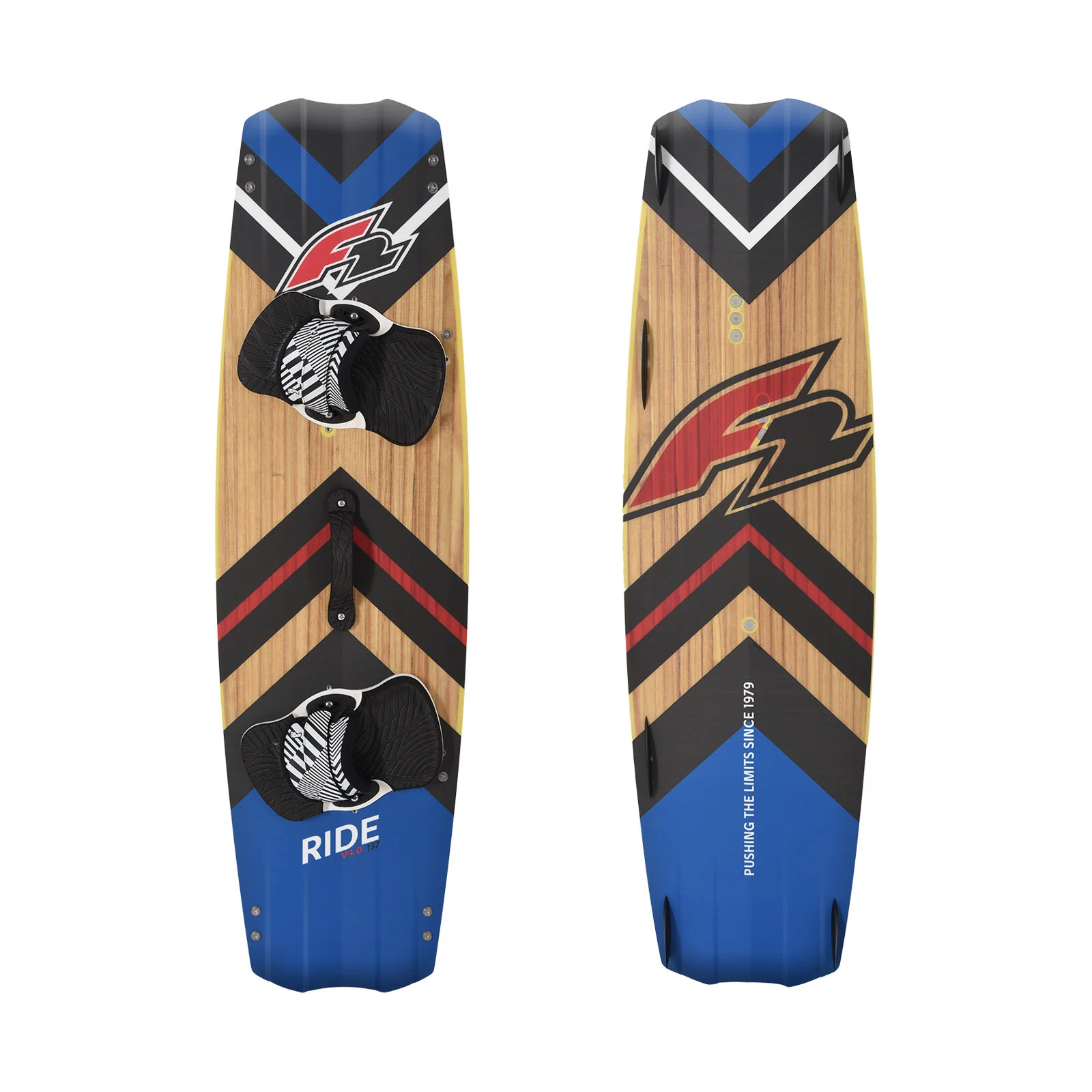 F2 Set Kite Sunset V1 15qm+Kiteboard Ride Wood 137cm +Control Bar 52cm - Image 3