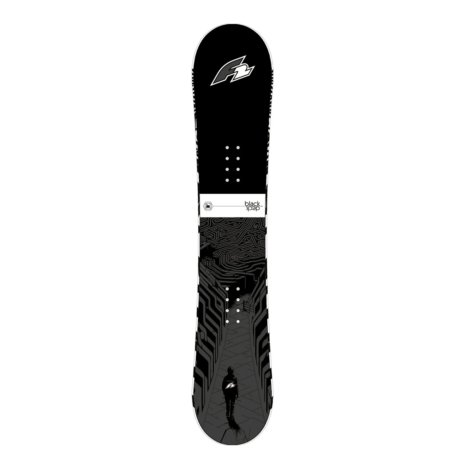F2 Set Snowboard Junior Black Deck 145cm + Pipe Bindung M - Image 10