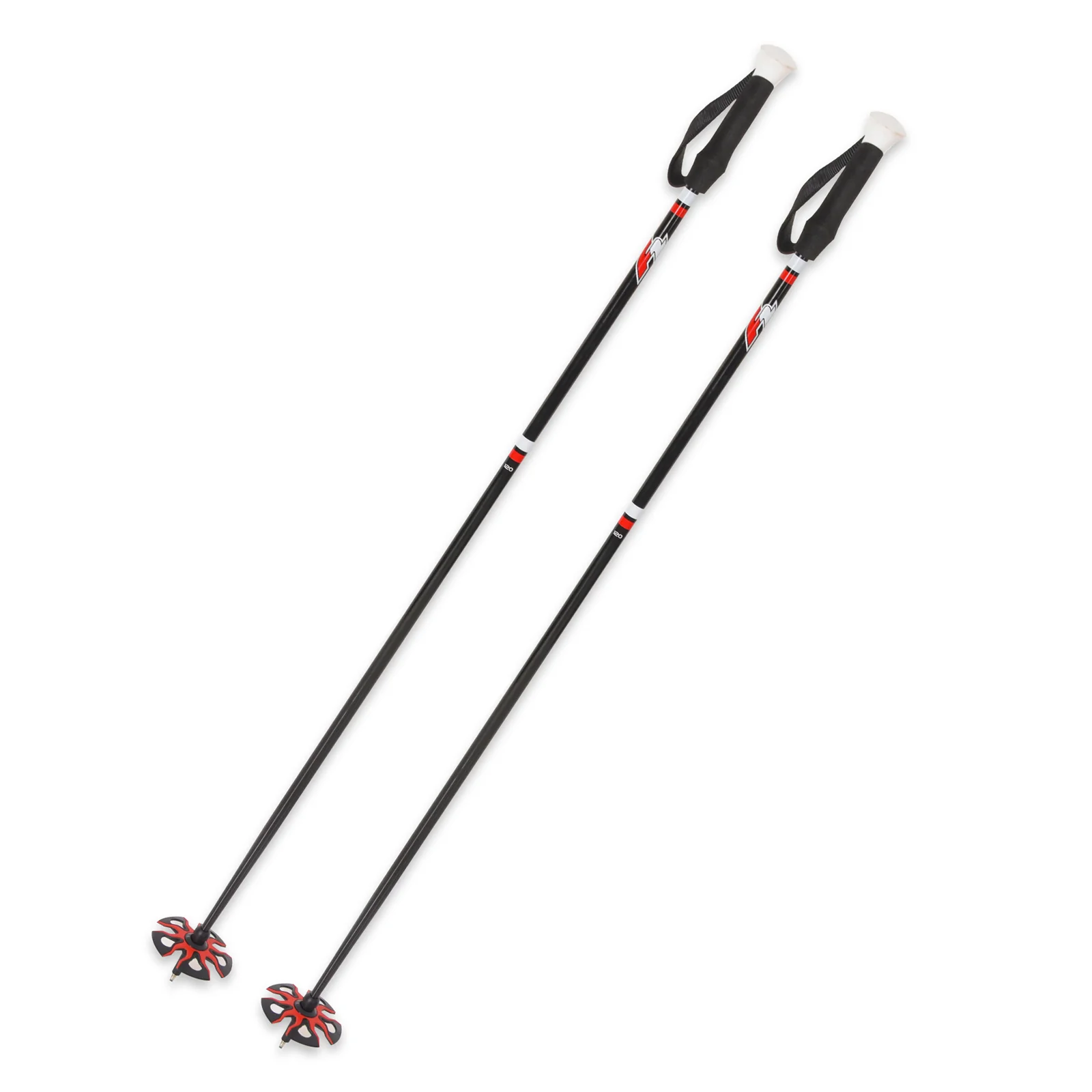 F2   SKI Stöcke Ski Pole - Carbon  135 cm Schwarz - Image 4