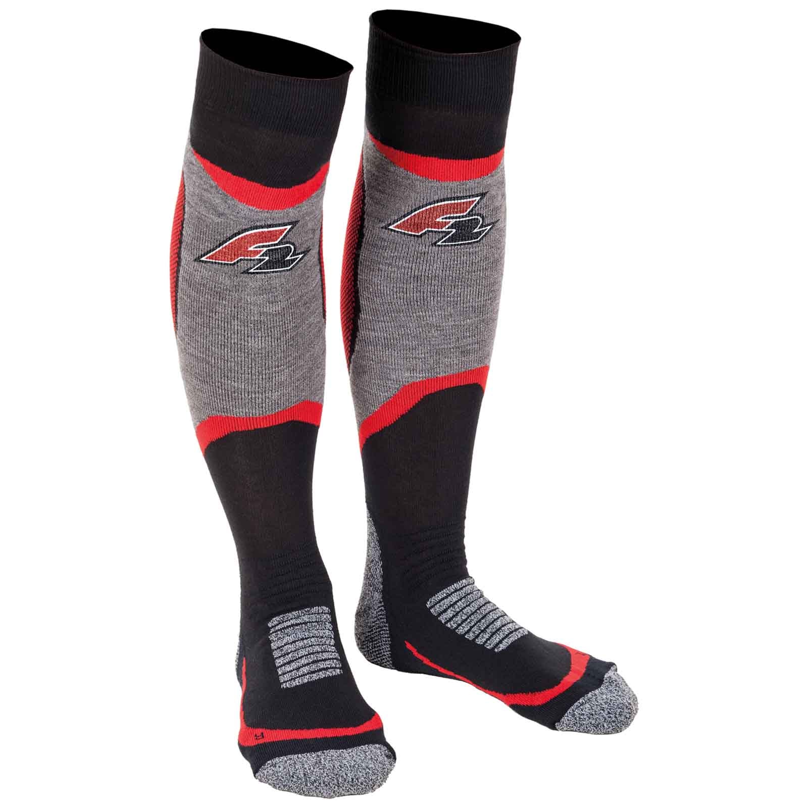 F2  Snowboard Strümpfe Socks - Speedster  42/43 Schwarz/Rot - Image 7