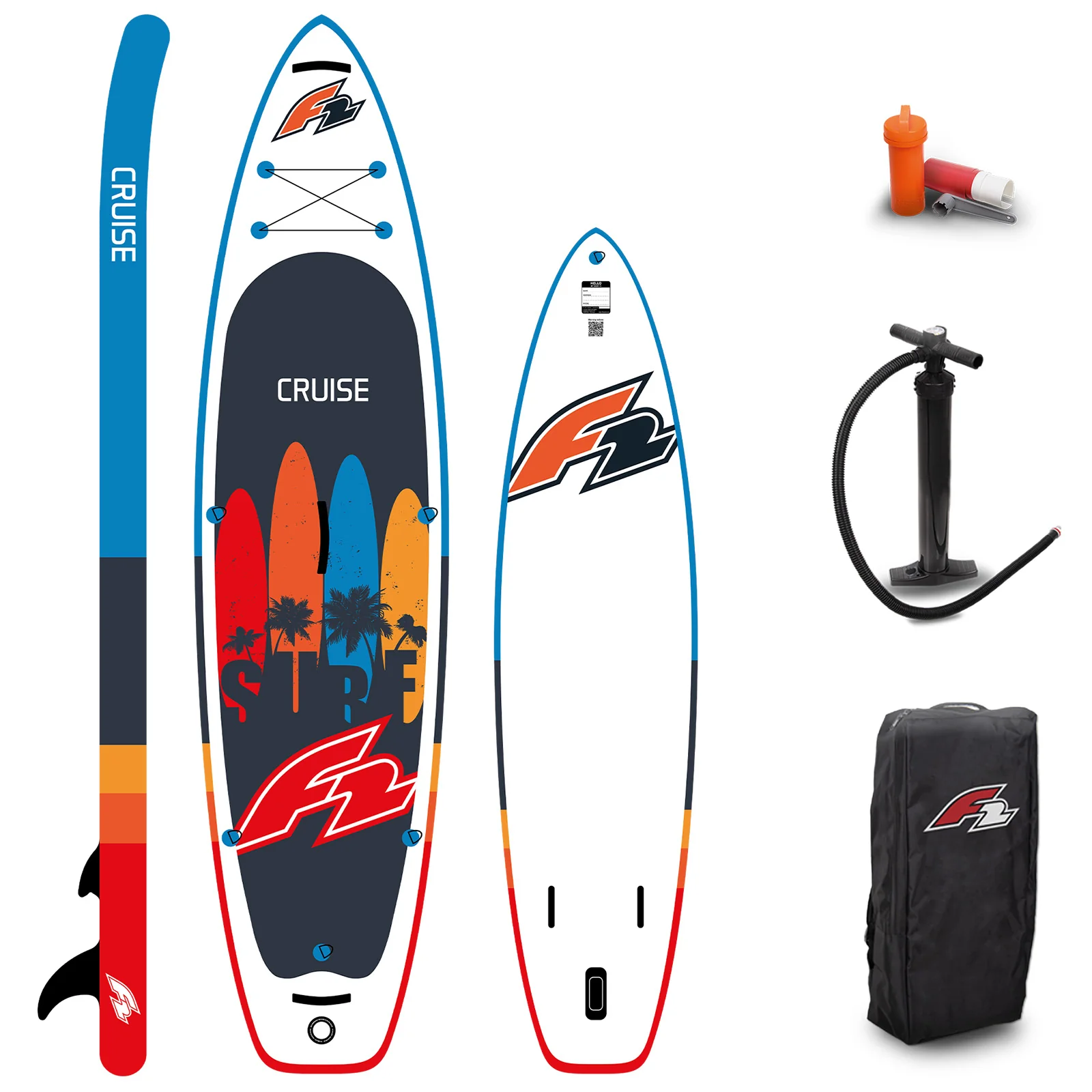 F2  Stand up Paddle Board CRUISE - HFT SUP 11,6  Navy - Image 6