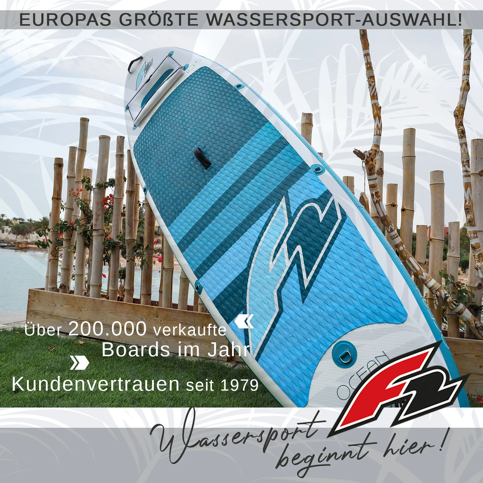 F2  Stand Up Paddle Board Ocean Sight Board Only 320cm 10,5 Weiss - Image 10
