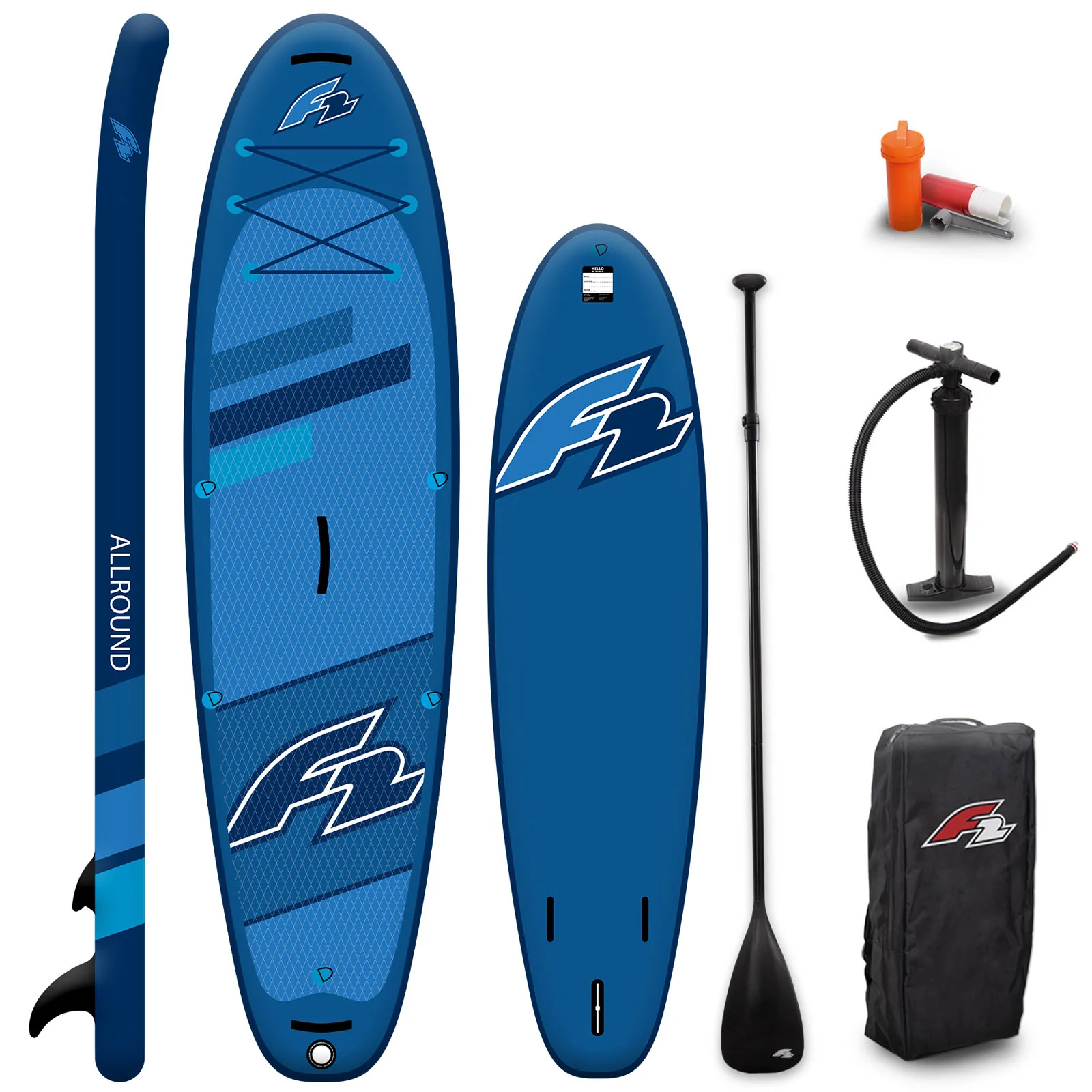 F2  SUP Stand Up Paddle Board Allround Air  10'5''  Blau