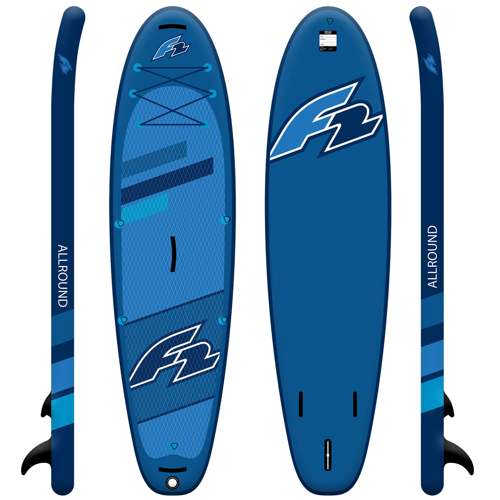 F2  SUP Stand Up Paddle Board Allround Air  10'5''  Blau - Image 2