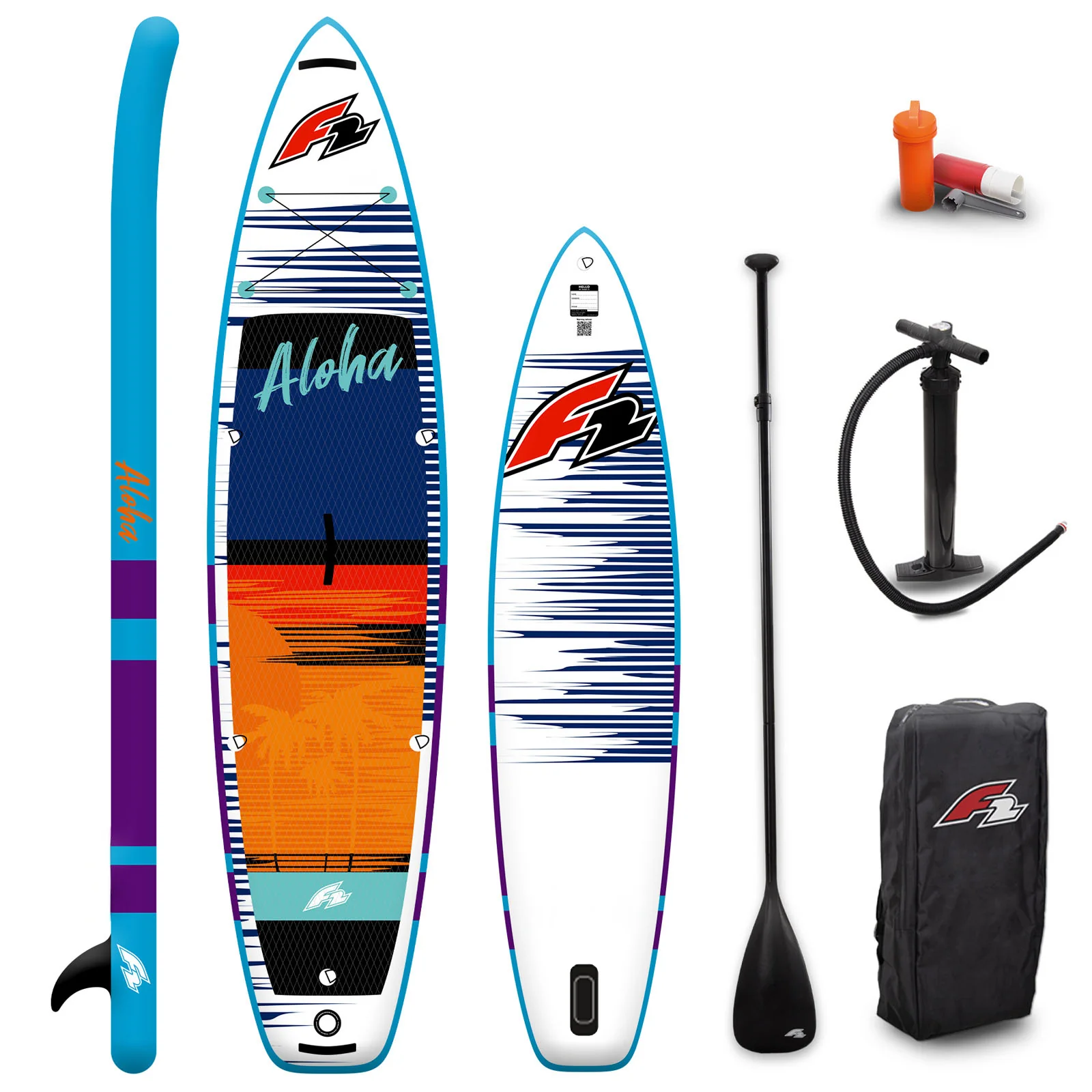 F2  SUP Stand Up Paddle Board Aloha  11'4''  Rot - Image 13