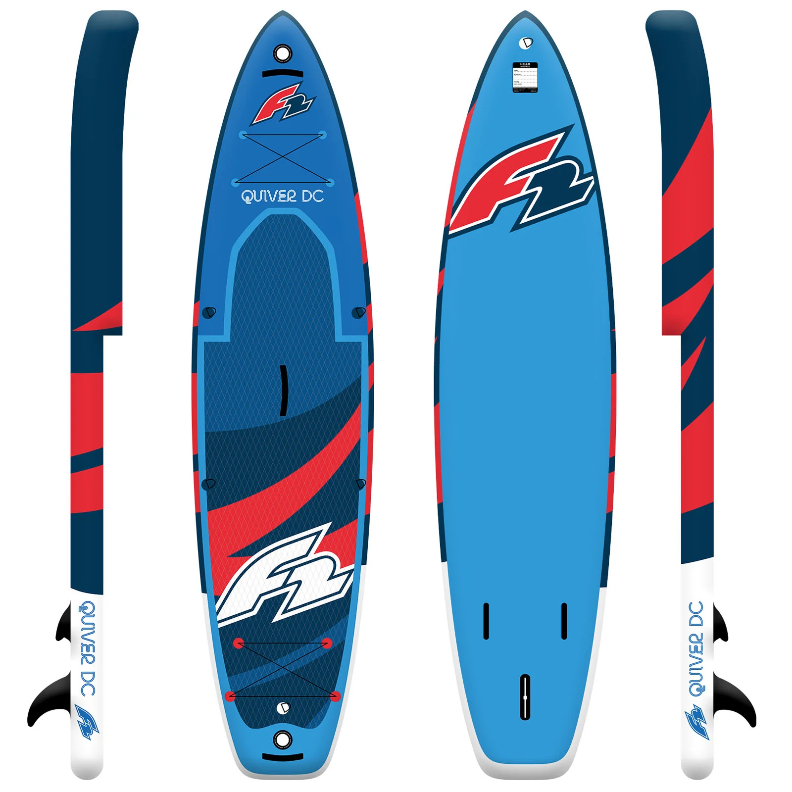 F2  SUP Stand Up Paddle Board Quiver DC  12'6''  Blau - Image 2