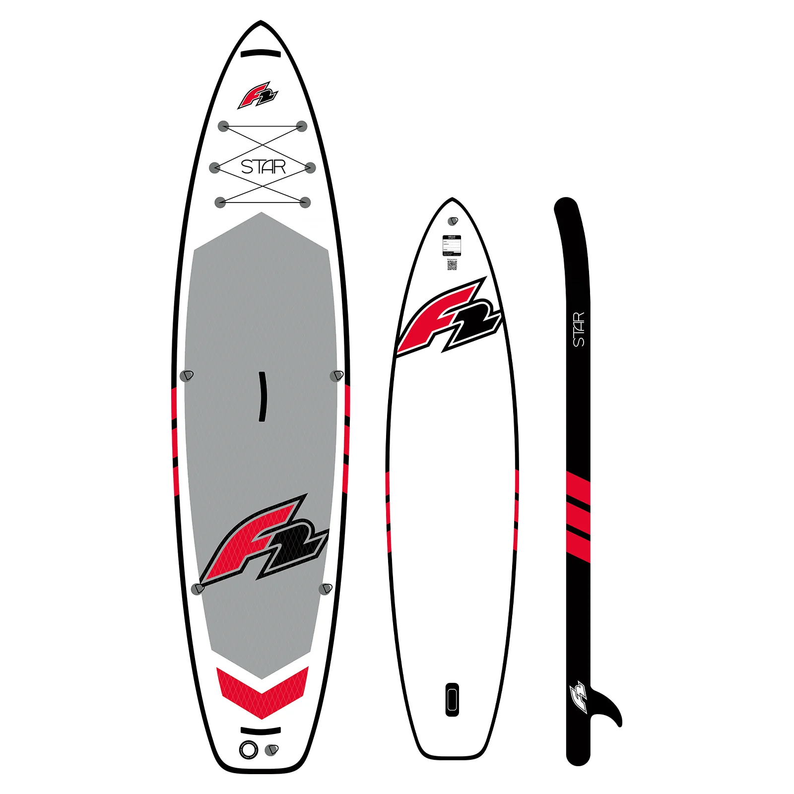 F2 SUP Stand Up Paddle Board Star 350cm 11,5 Weiss - Image 7