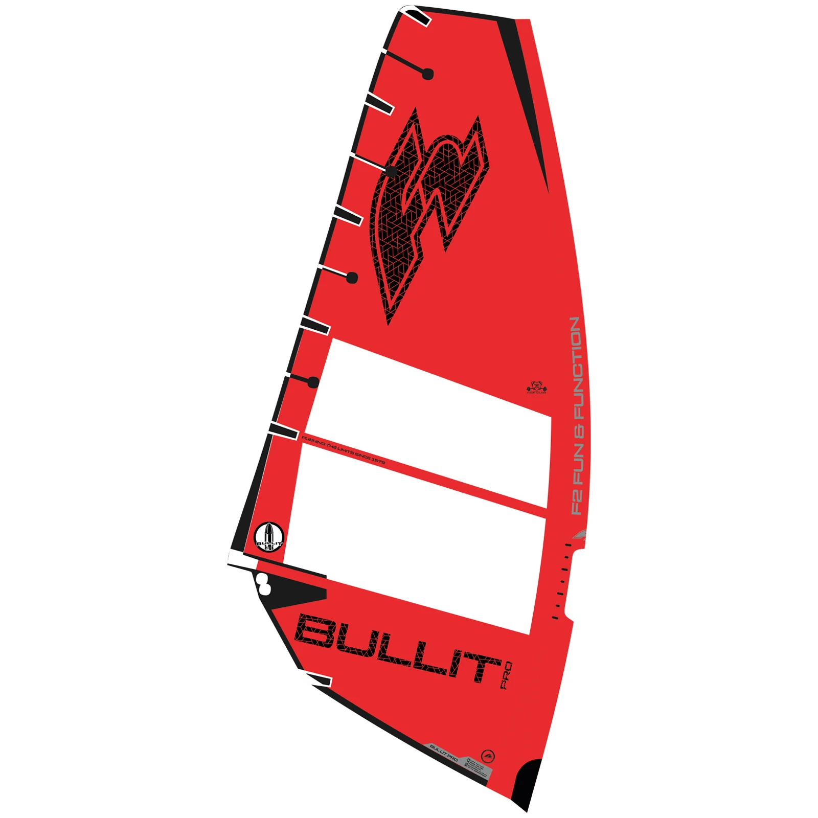 F2  Windsurf Segel Bullit Pro  8 qm Rot - Image 2