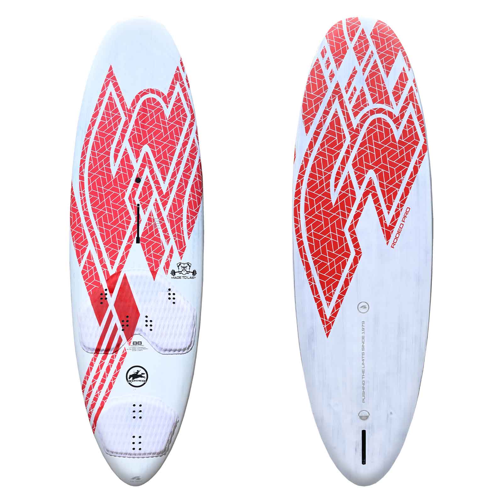 F2 Windsurfboard Rodeo Pro 104 l Weiss/Rot