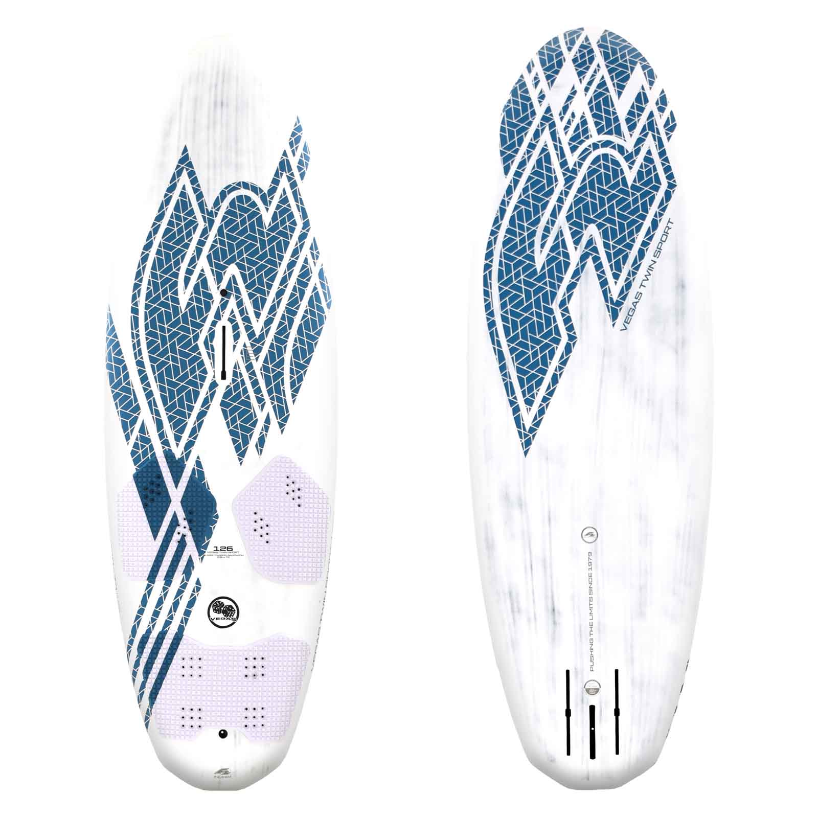 F2 Windsurfboard Vegas Twin Sport 156 l Weiss/Blau - Image 3