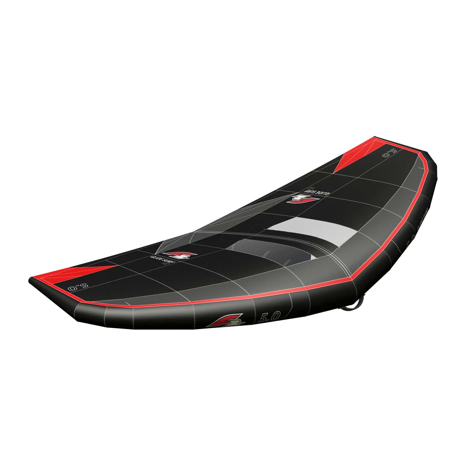 F2  Wing Glide Surf v2 Stiff Handle 6 qm Schwarz/Rot - Image 2