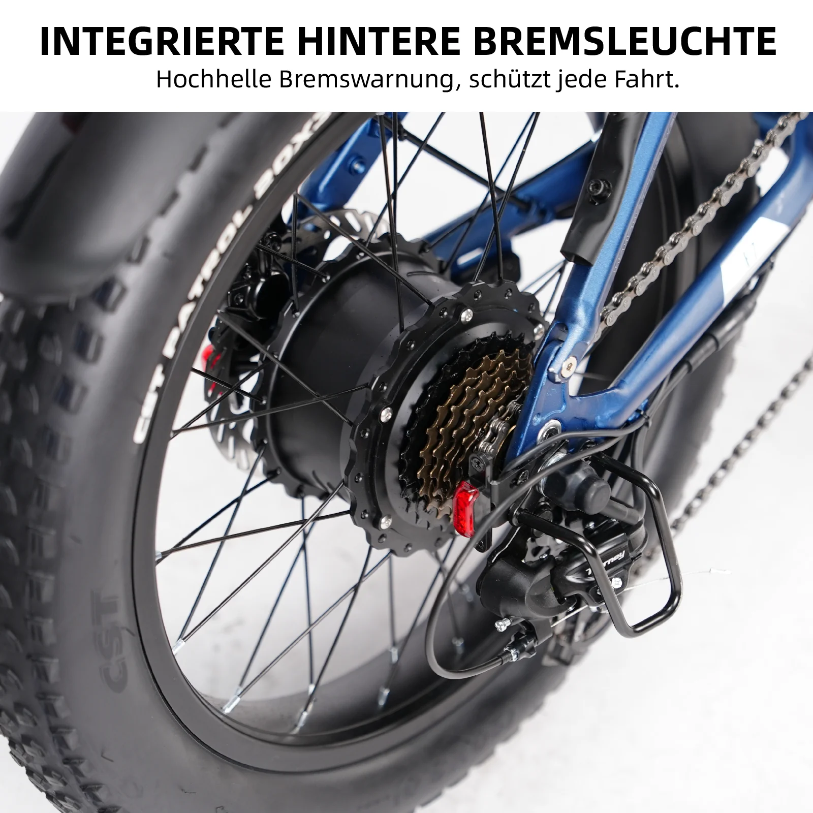 F7 20" 48V 250W Hinterradmotor 70Nm 48V15Ah Akku 100-120km Reichweite E-Bike mit Vollfederung - Image 13