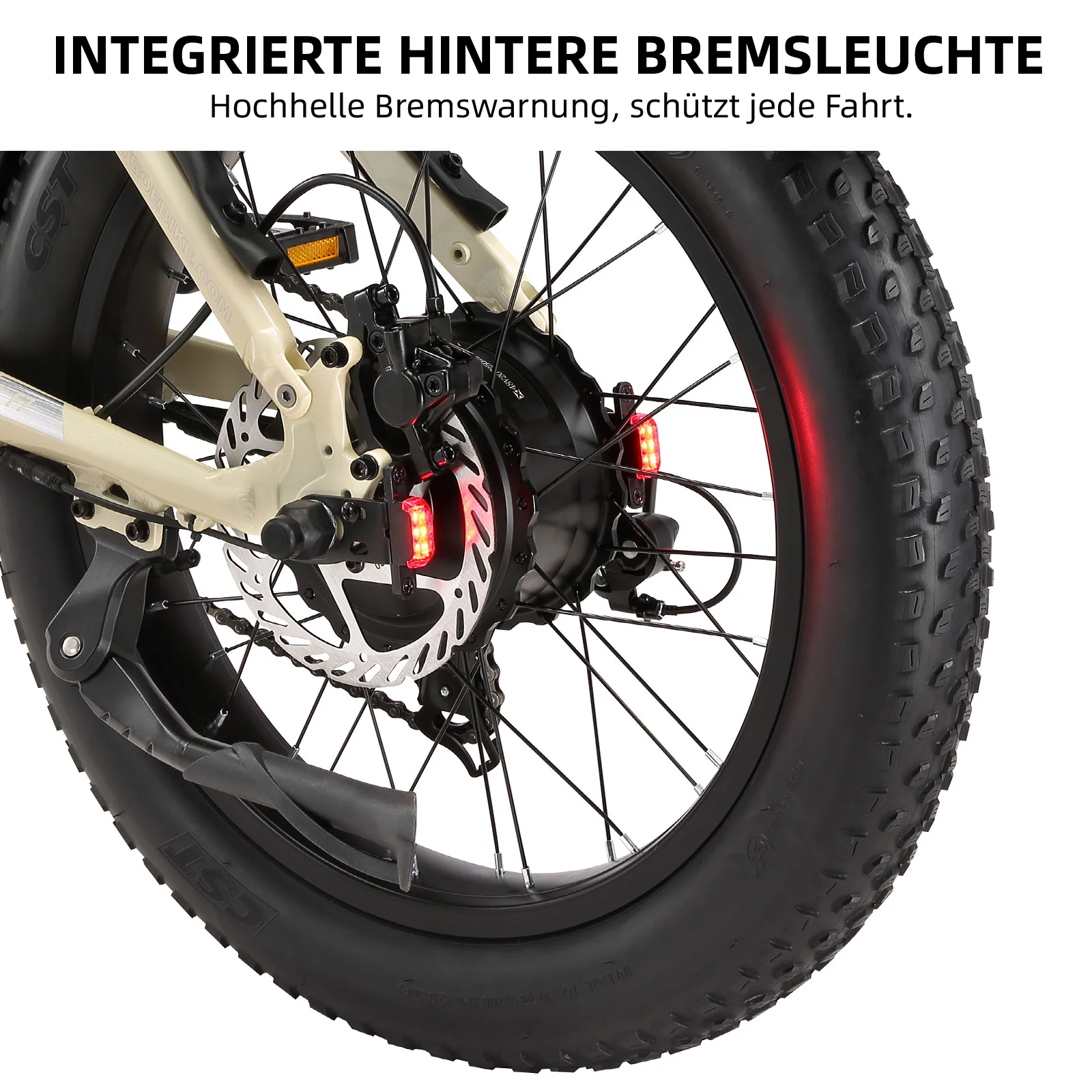 F7 20" 48V 250W Hinterradmotor 70Nm 48V15Ah Akku 100-120km Reichweite E-Bike mit Vollfederung - Image 27
