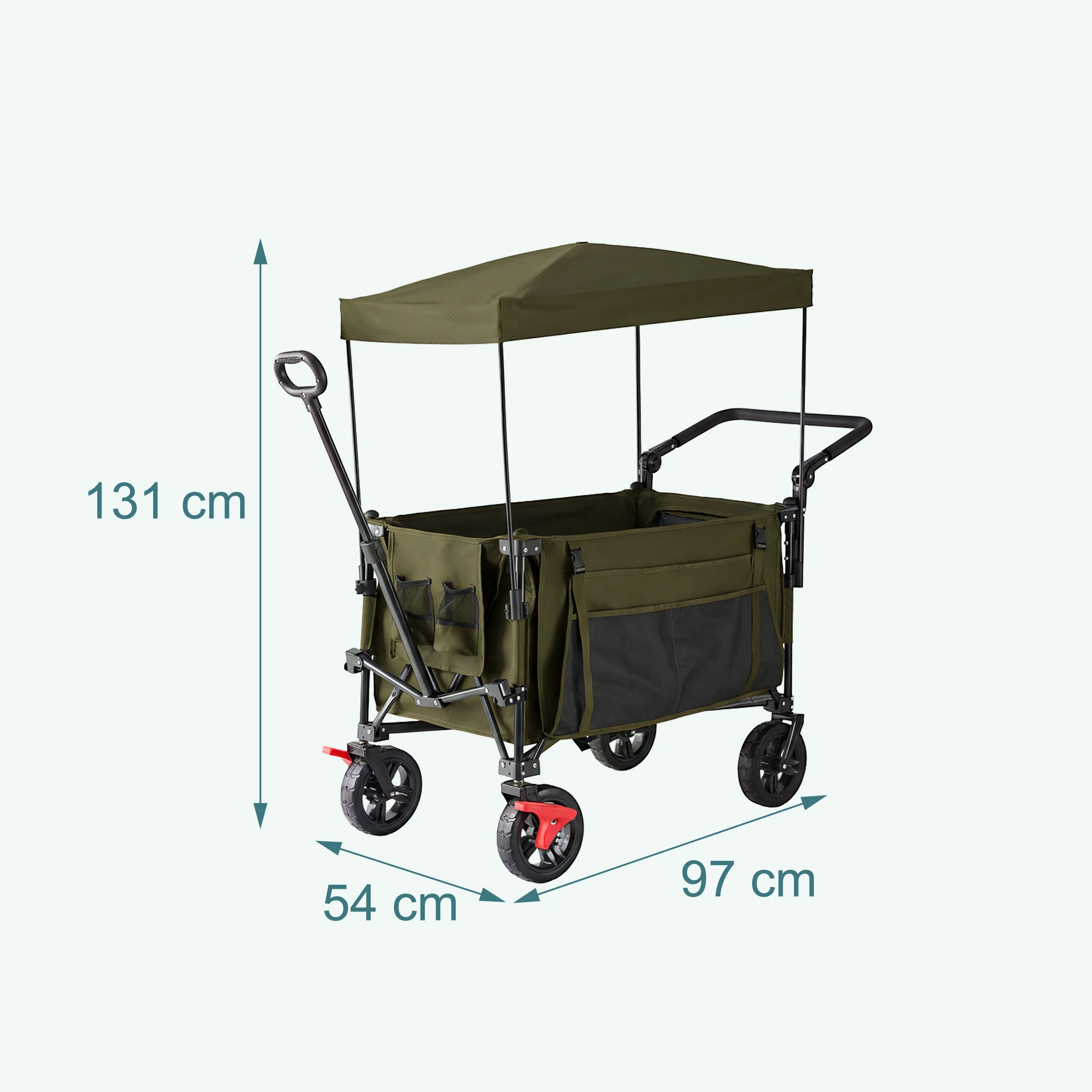 Faltbarer Bollerwagen mit Dach - Image 10