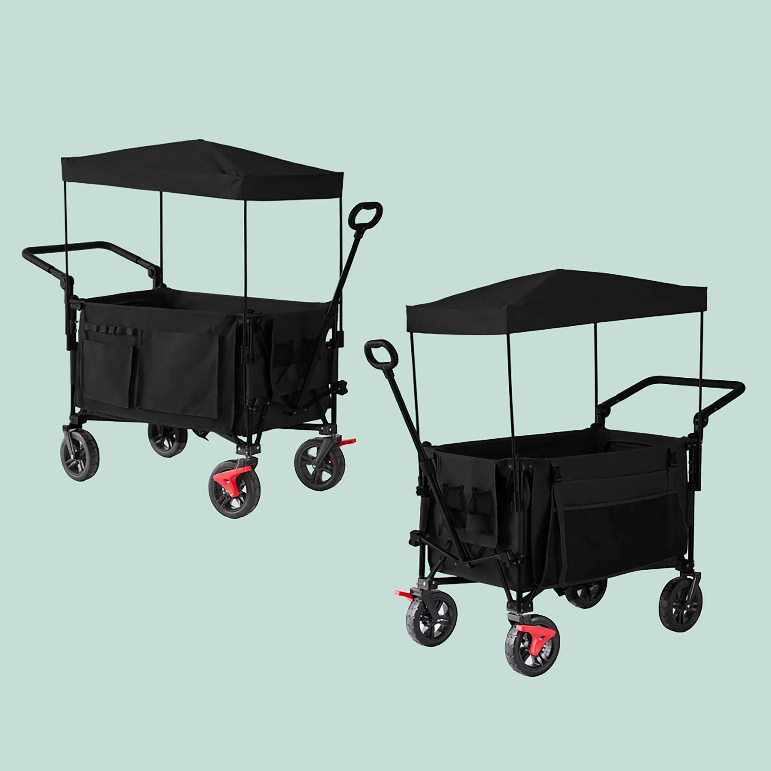Faltbarer Bollerwagen mit Dach - Image 5