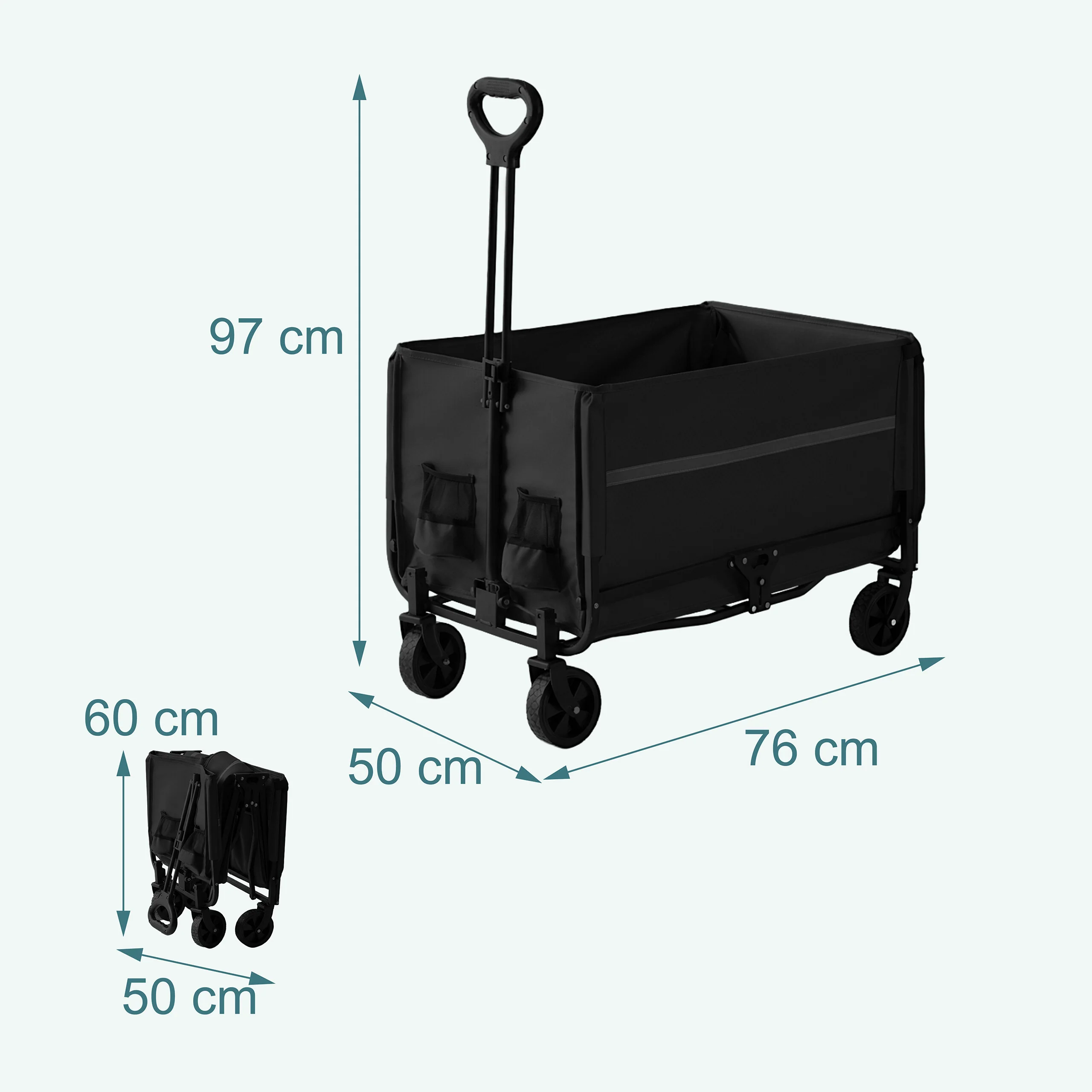 Faltbarer Bollerwagen mit Heckklappe - Image 22