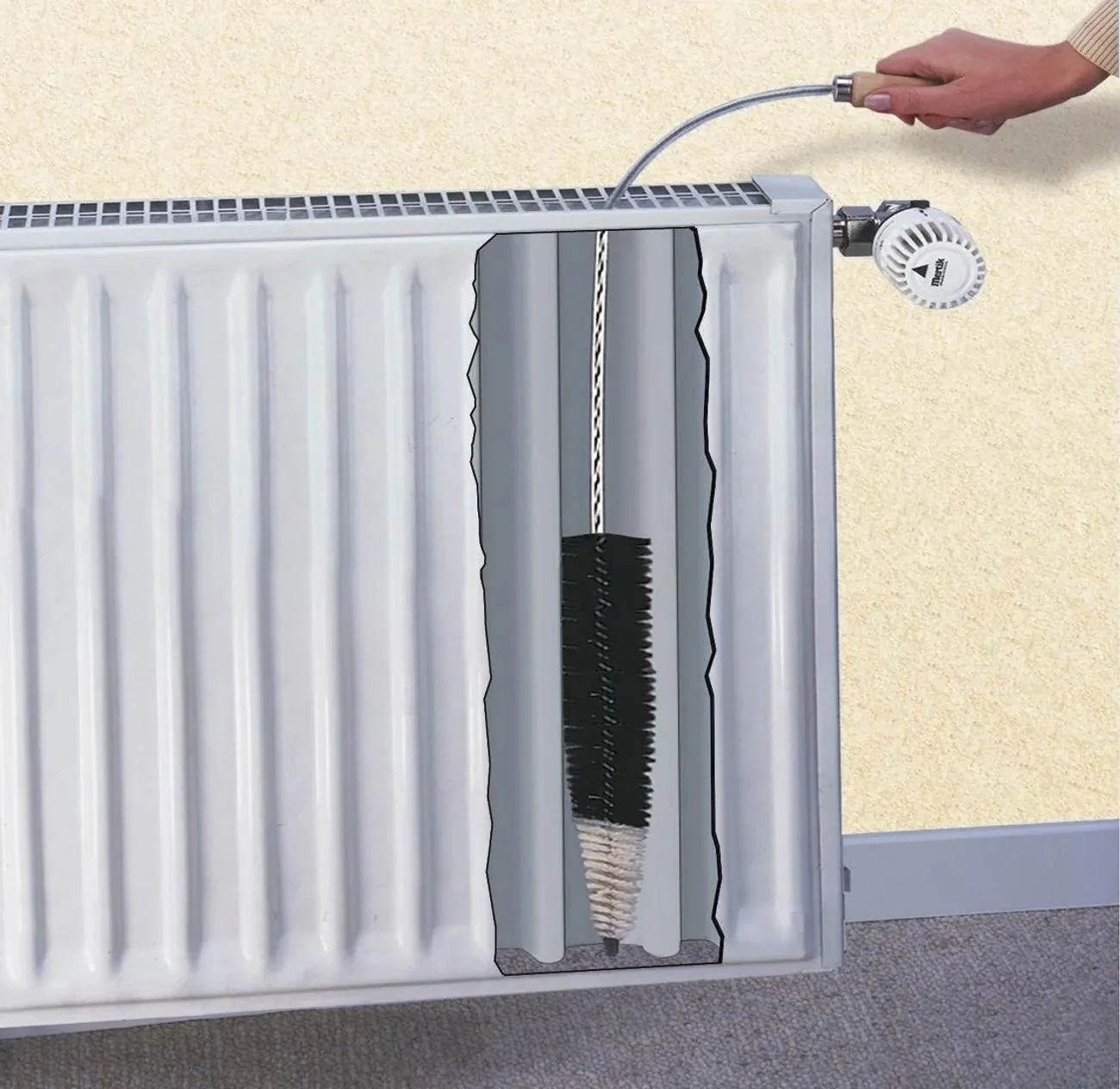 Flexible Heizkörperbürste für effektive Reinigung - Image 3