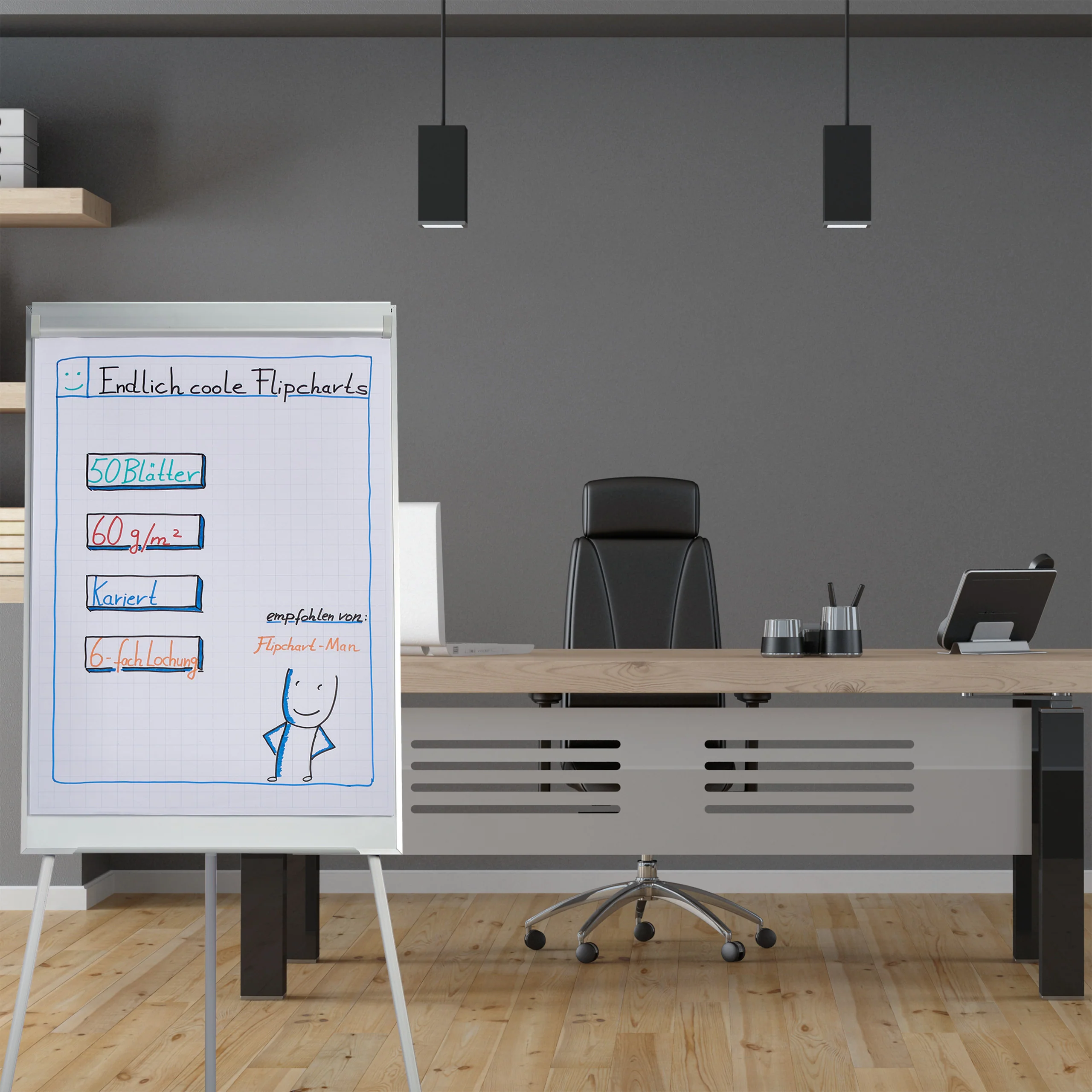 Flipchart Papier 50 Blatt - Image 2